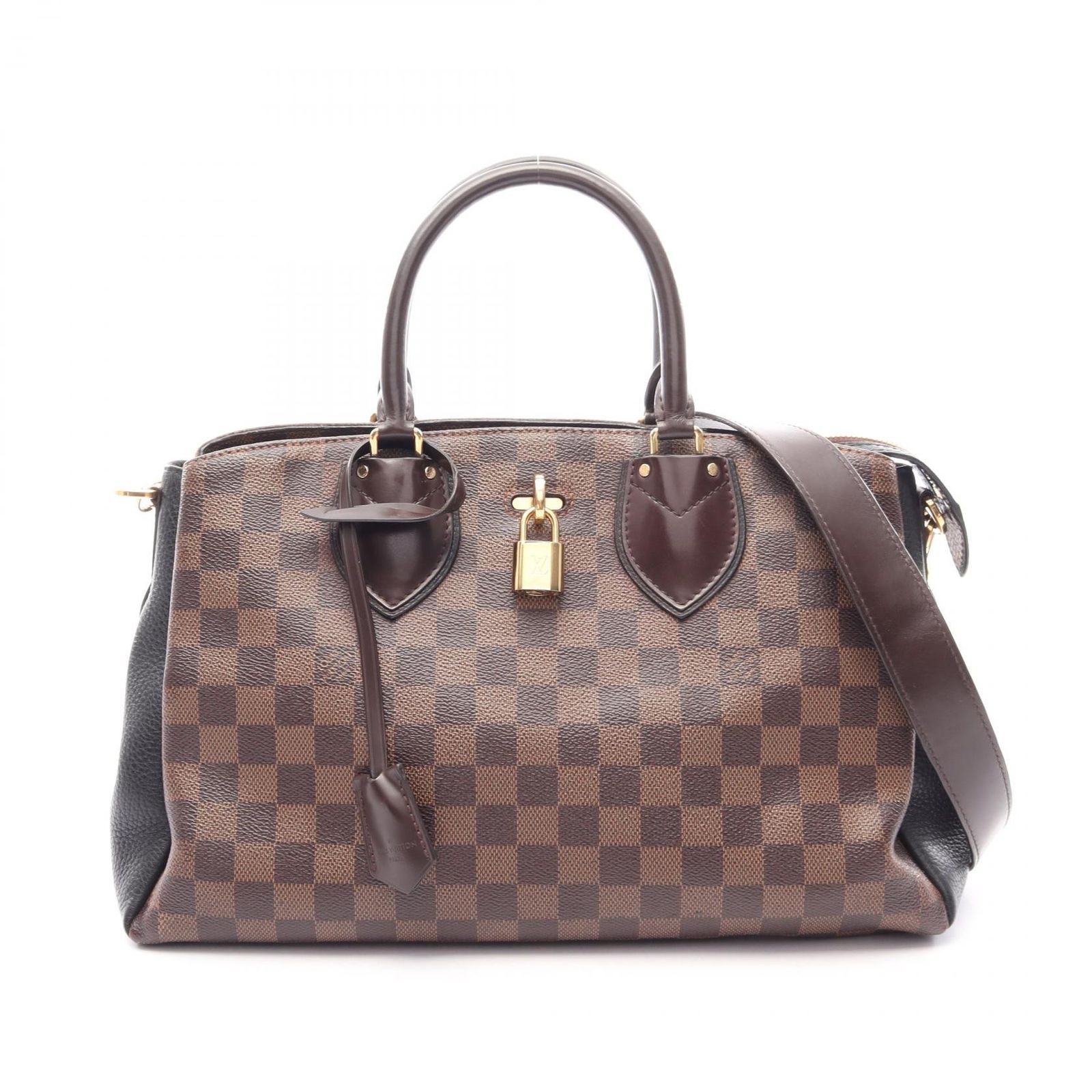 ルイ・ヴィトン LOUIS VUITTON ハンドバッグ ノルマンディー ダミエエベヌ ノワール 2WAY N41487 ノワール PVCコーティングキャンバス レザー ノルマンディー レディース