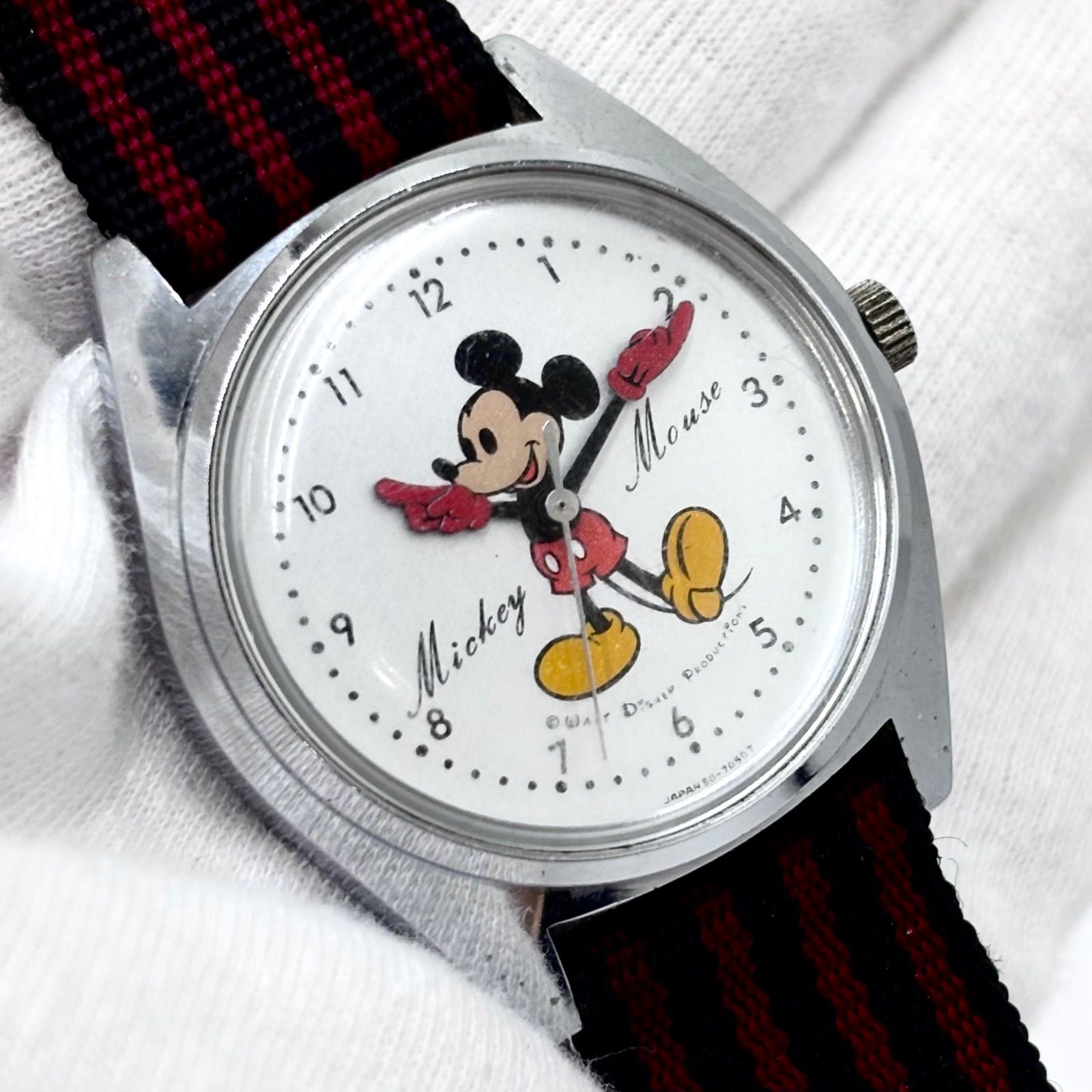 稼動/70s/美品】SEIKO セイコー ディズニータイム ミッキーマウス 手
