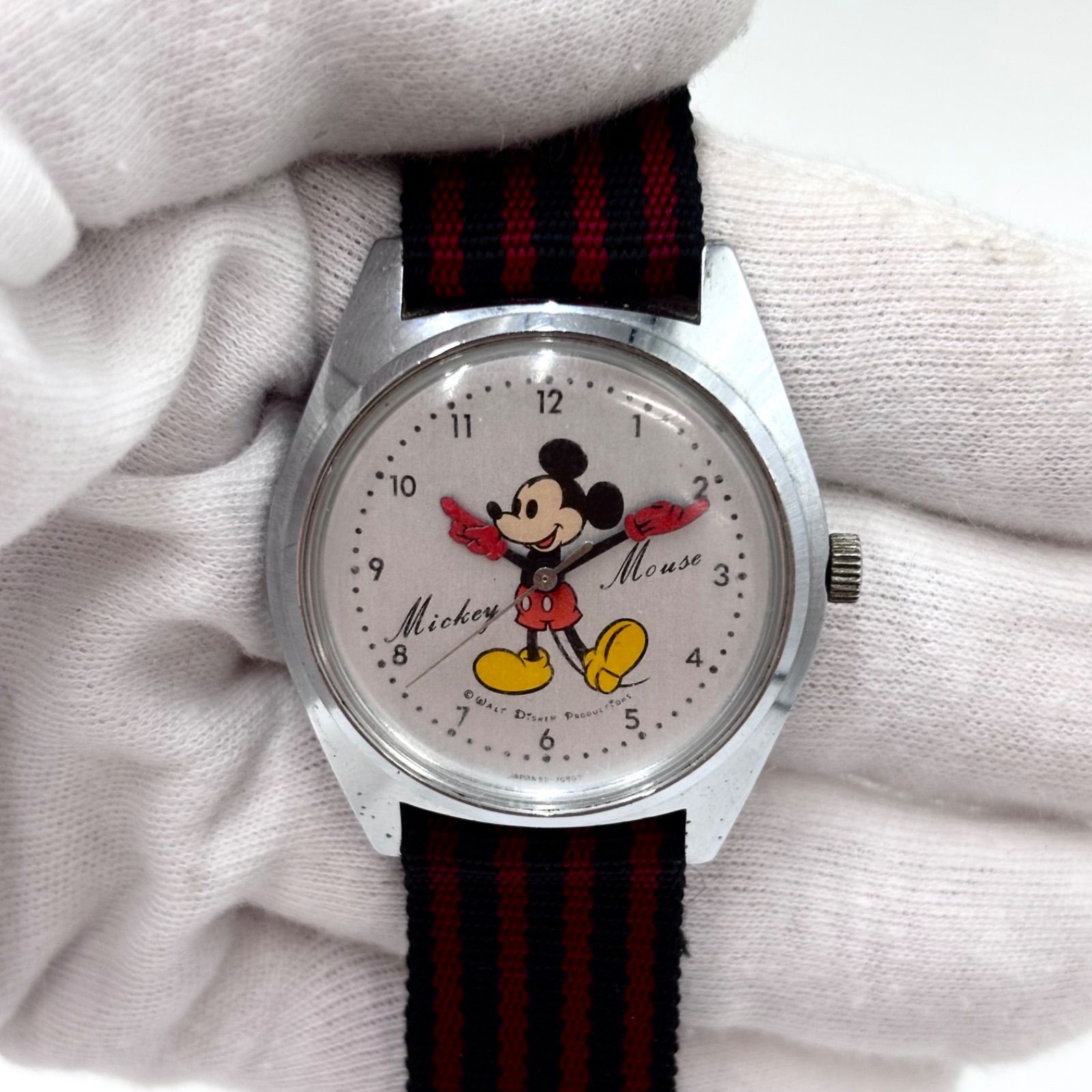 稼動/70s/美品】SEIKO セイコー ディズニータイム ミッキーマウス 手