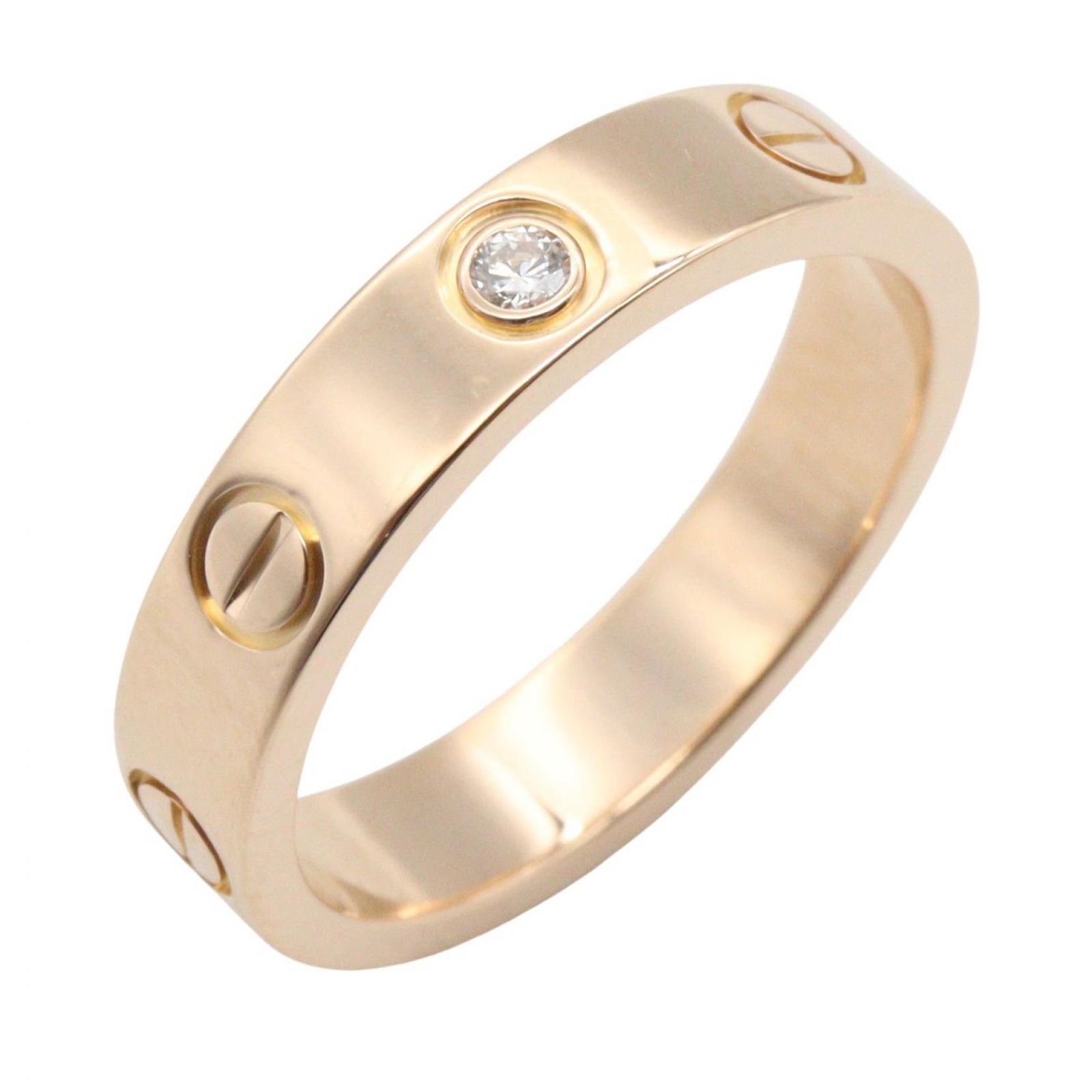カルティエ CARTIER リング・指輪 ミニラブリング 1PD B4050700 K18PG（ピンクゴールド） ダイヤモンド ミニラブリング 1PD レディース Used A