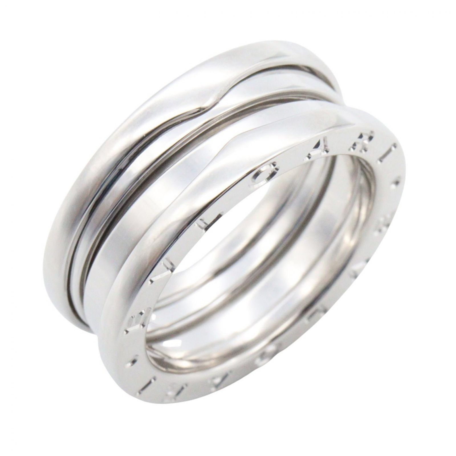 ブルガリ BVLGARI リング・指輪 B-zero1 ビーゼロワン リング 3バンド 346583 K18WG（ホワイトゴールド） B-zero1 リング 3バンド ユニセックス Used A