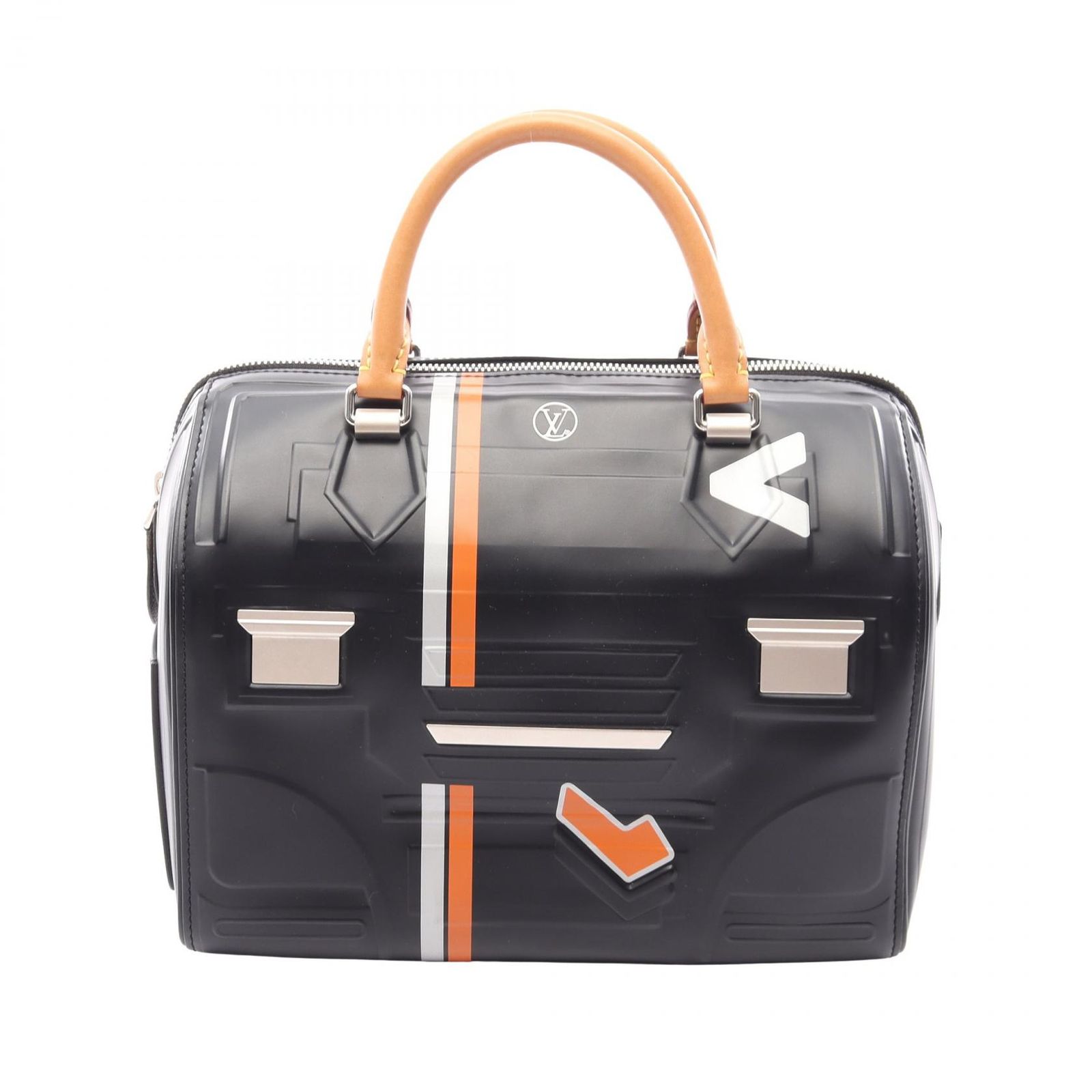 ルイ・ヴィトン LOUIS VUITTON ハンドバッグ スピーディ25 スペースコレクション ノワール レザー スピーディ25 ユニセックス Used A