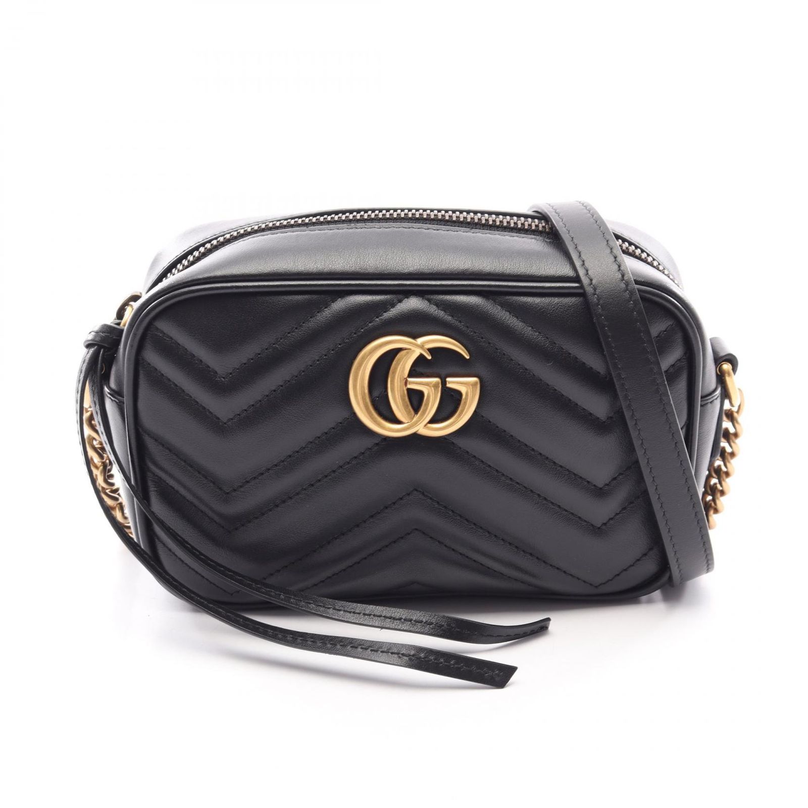 グッチ GUCCI ショルダーバッグ GGマーモント キルティング ミニバッグ 