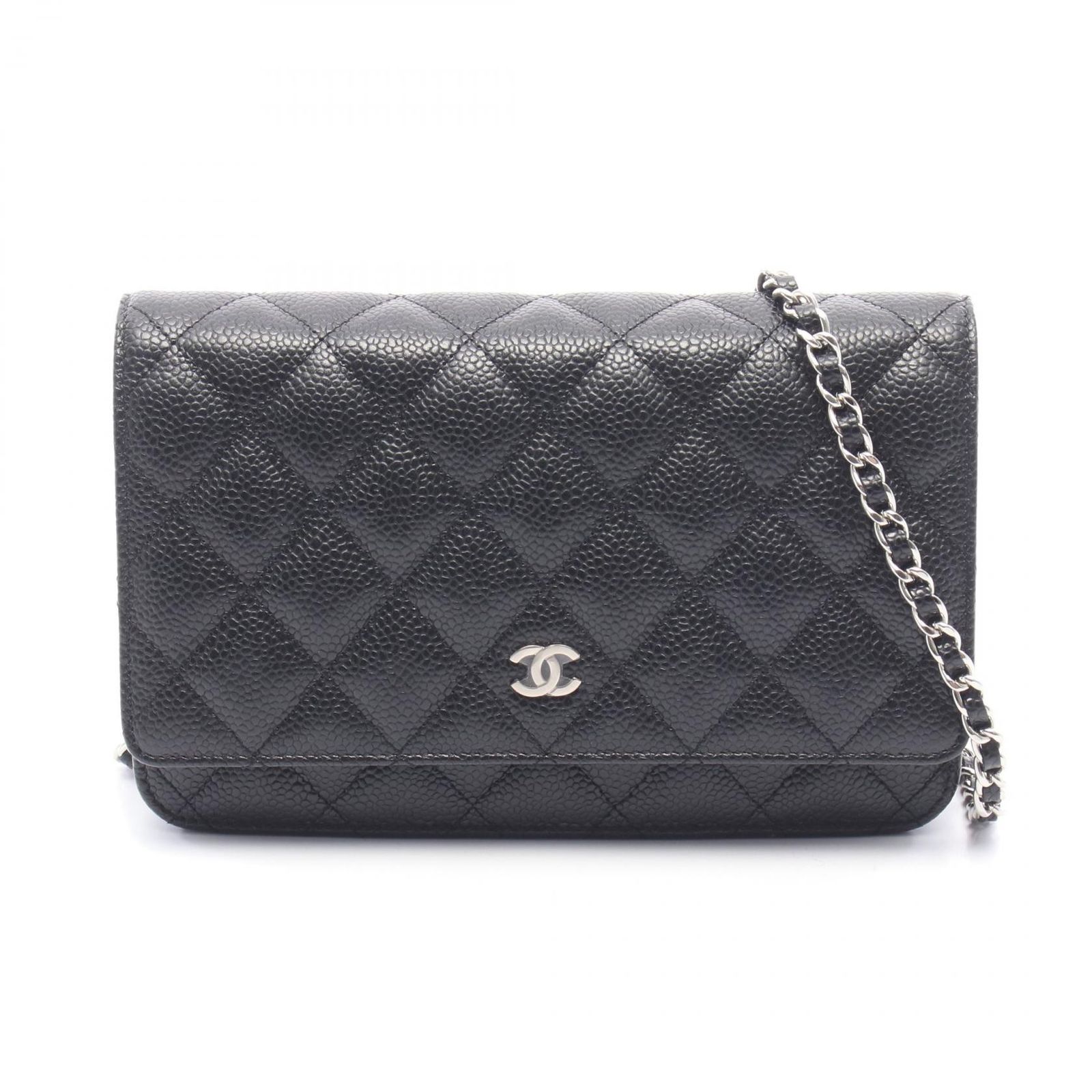 シャネル CHANEL ショルダーバッグ マトラッセ AP0250 ブラック キャビアスキン(グレインドカーフ) マトラッセ チェーンウォレット レディース Used A