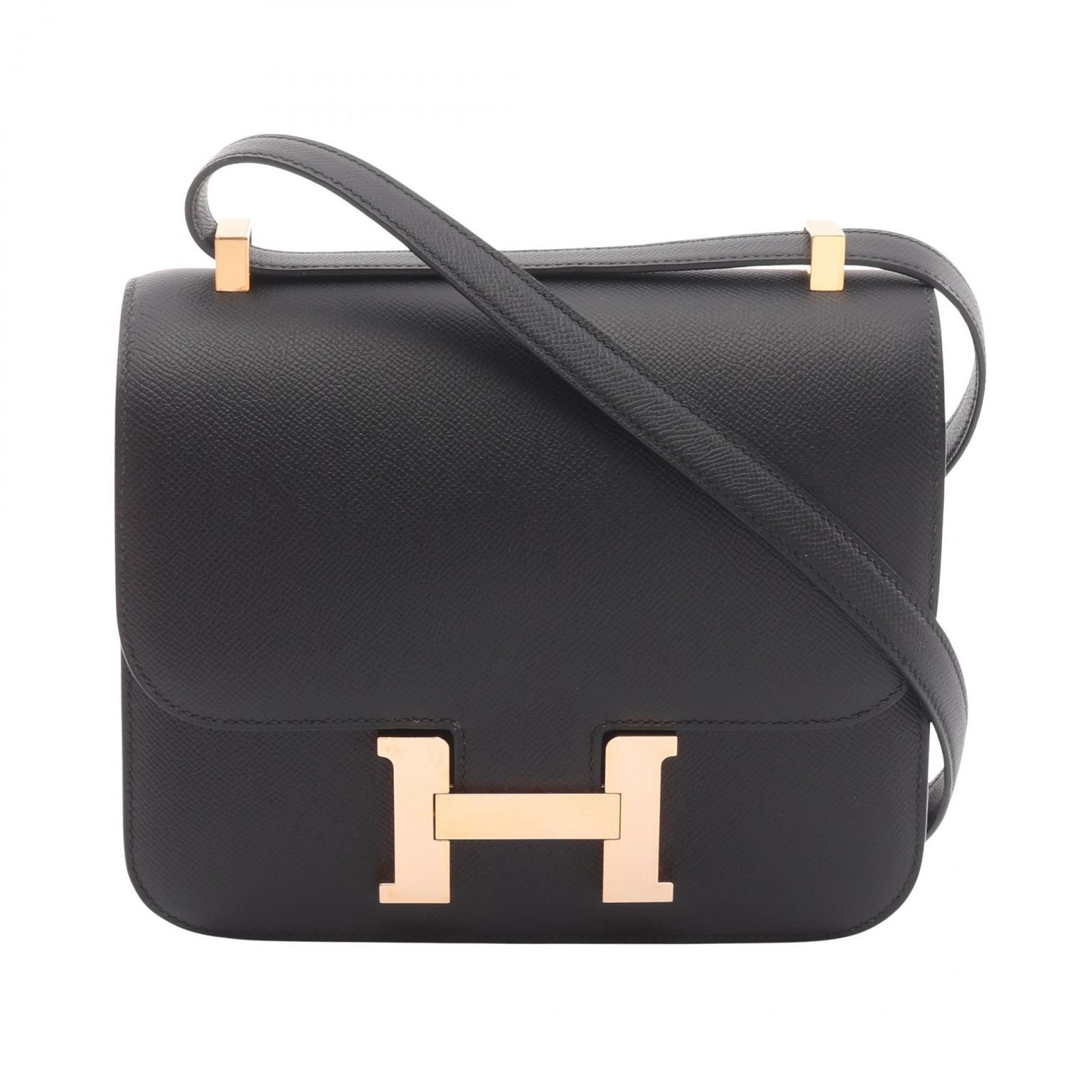 エルメス HERMES ショルダーバッグ コンスタンス3 24 ブラック レザー コンスタンス24 ブラック レディース Used A