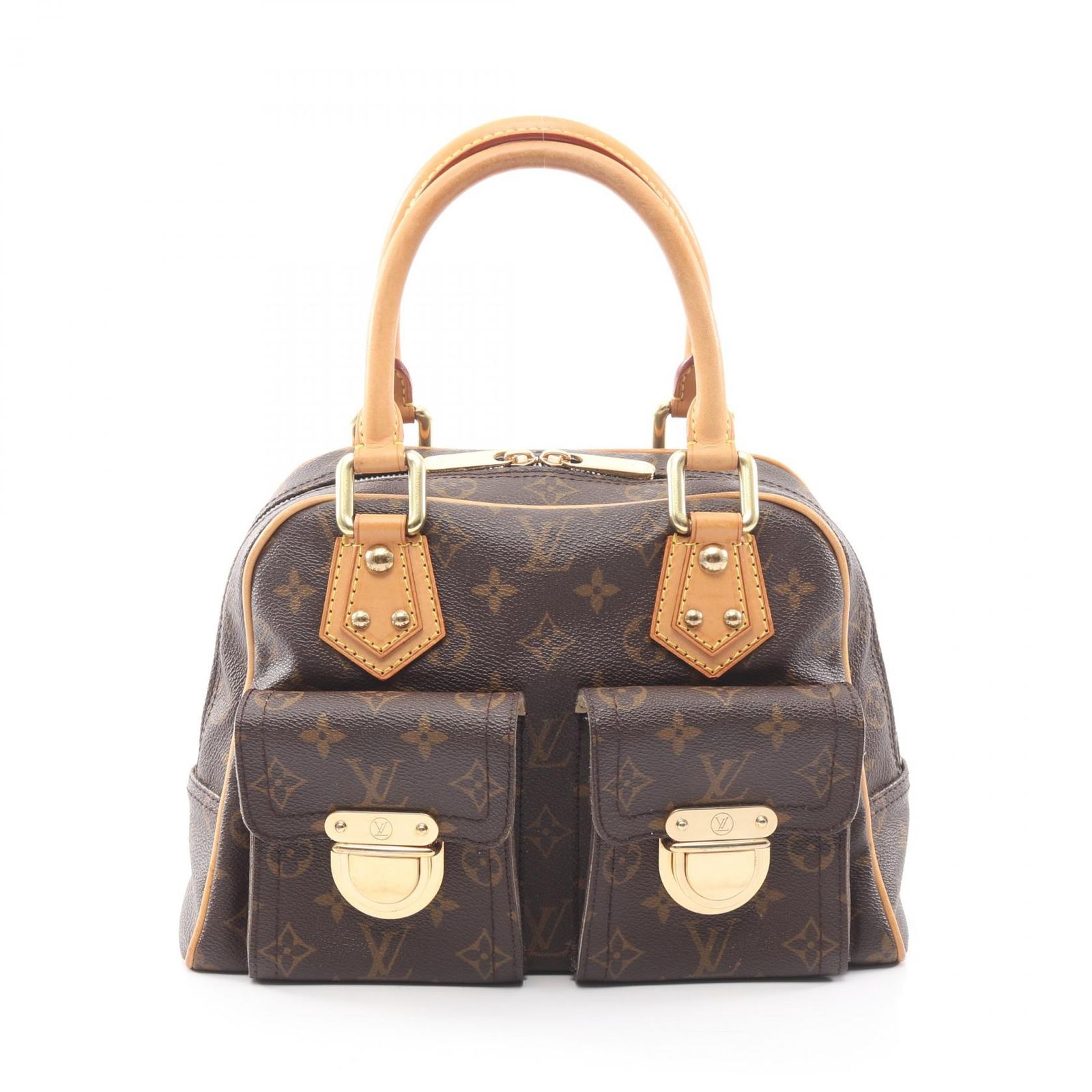 ルイ・ヴィトン LOUIS VUITTON ハンドバッグ マンハッタンPM M40026 PVCコーティングキャンバス レザー マンハッタンPM レディース Used B