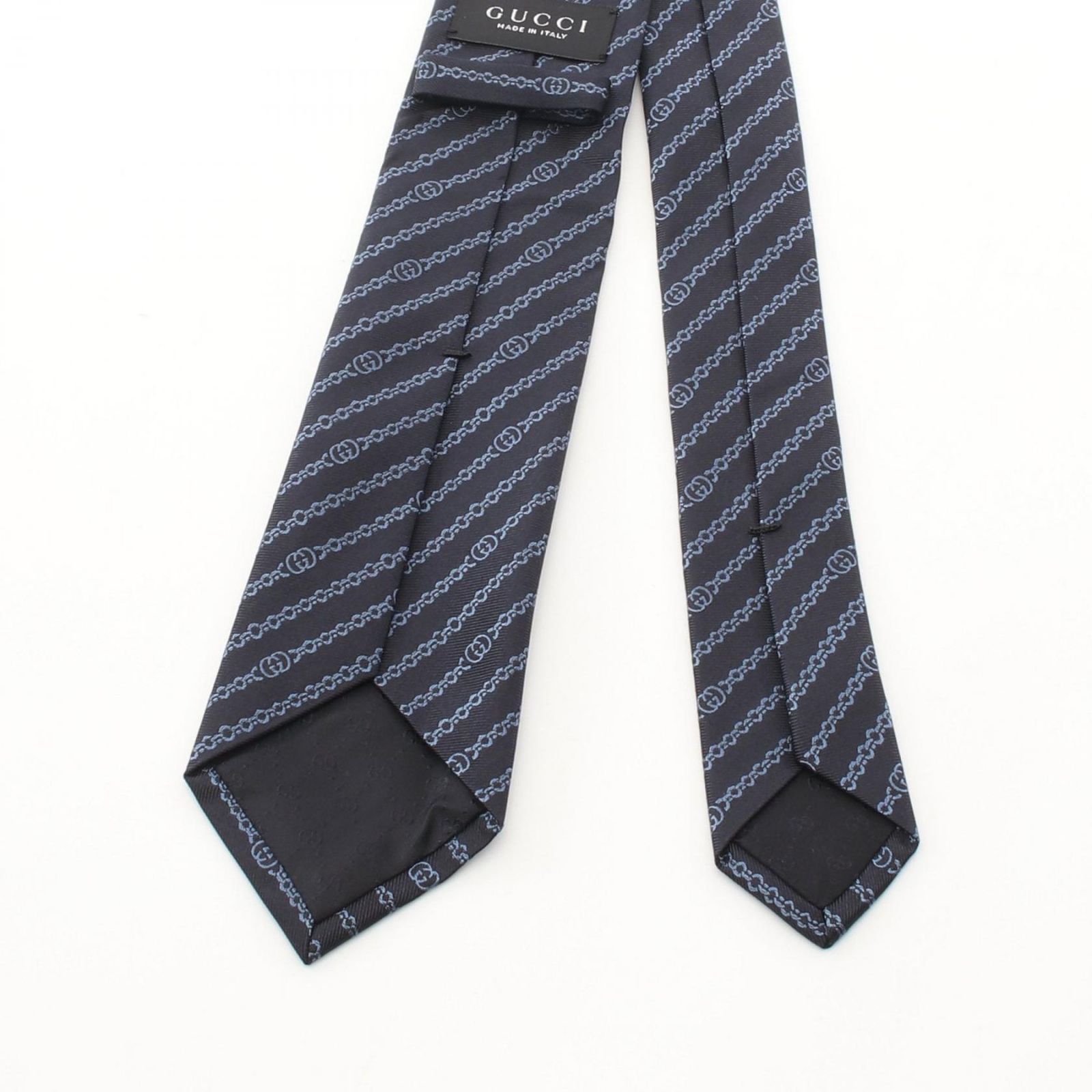 グッチ GUCCI ネクタイ インターロッキングG チェーン 865320 シルク