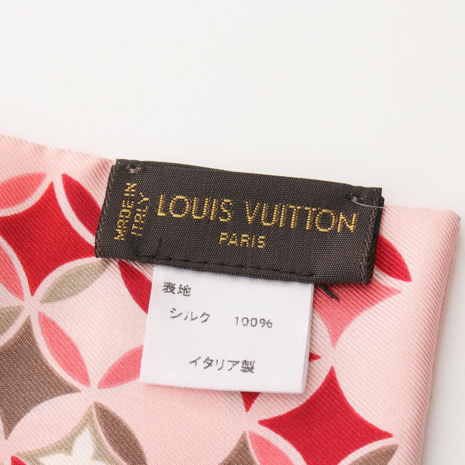 ルイ・ヴィトン LOUIS VUITTON スカーフ バンドー リボン M72167 ピンク シルク スカーフ レディース Used A ルイ・ヴィトン LOUIS VUITTON スカーフ バンドー リボン M72167 ピンク シルク スカーフ レディース Used A