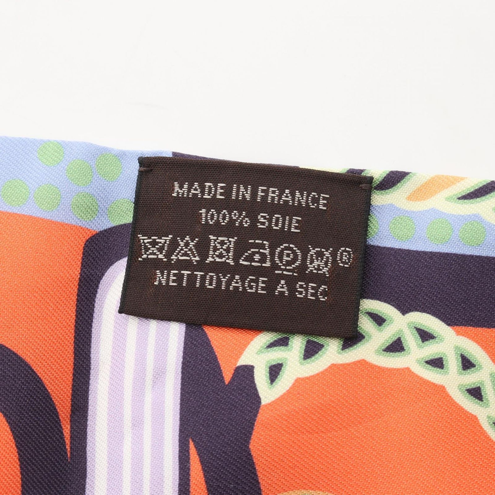 エルメス HERMES スカーフ ツイリー Fantaisie d'Etriers リボン シルク ツイリー レディース Used A