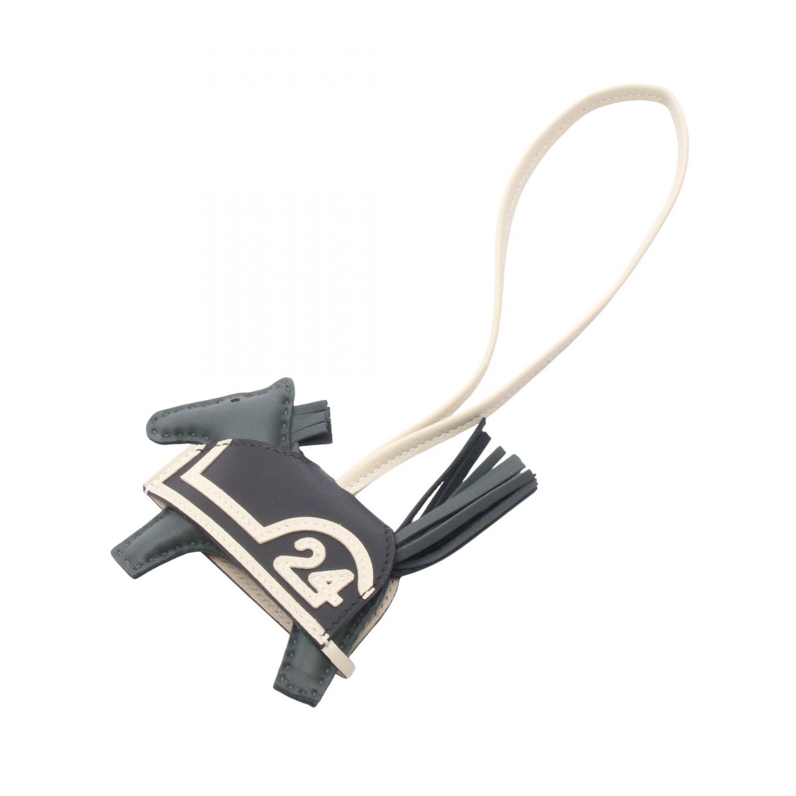 エルメス HERMES チャーム ロデオPM ロベオクール ヴェールマングローブ/クレ/ブラ レザー ロデオ ロベオ・クールPM ヴェールマングローブ/クレ/ブラック レディース