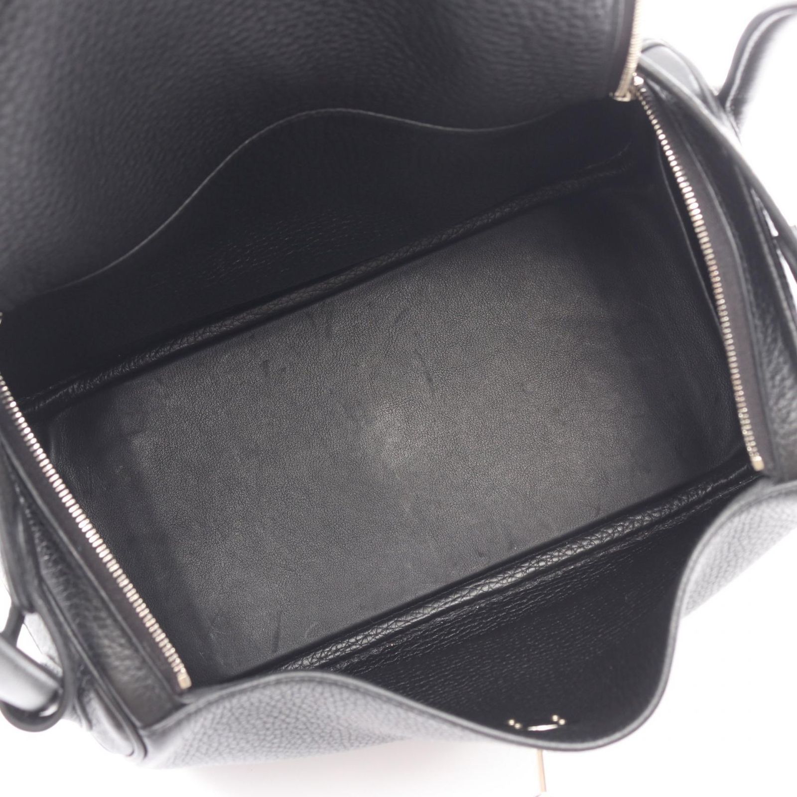 エルメス HERMES ショルダーバッグ リンディ26 ブラック レザー