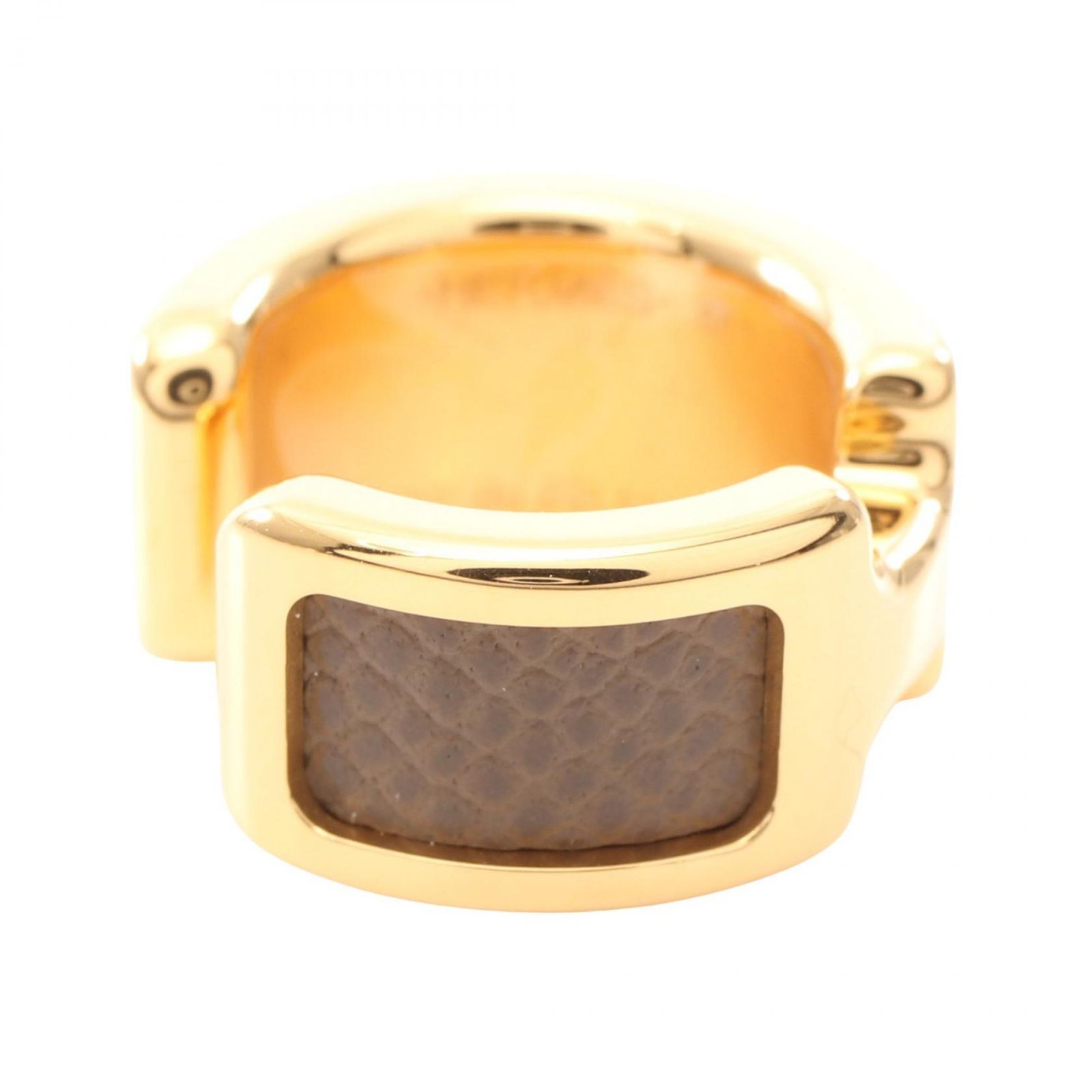 エルメス HERMES イヤリング オランプPM イヤーカフ GP（ゴールドメッキ） レザー オランプPM イヤーカフ レディース Used A