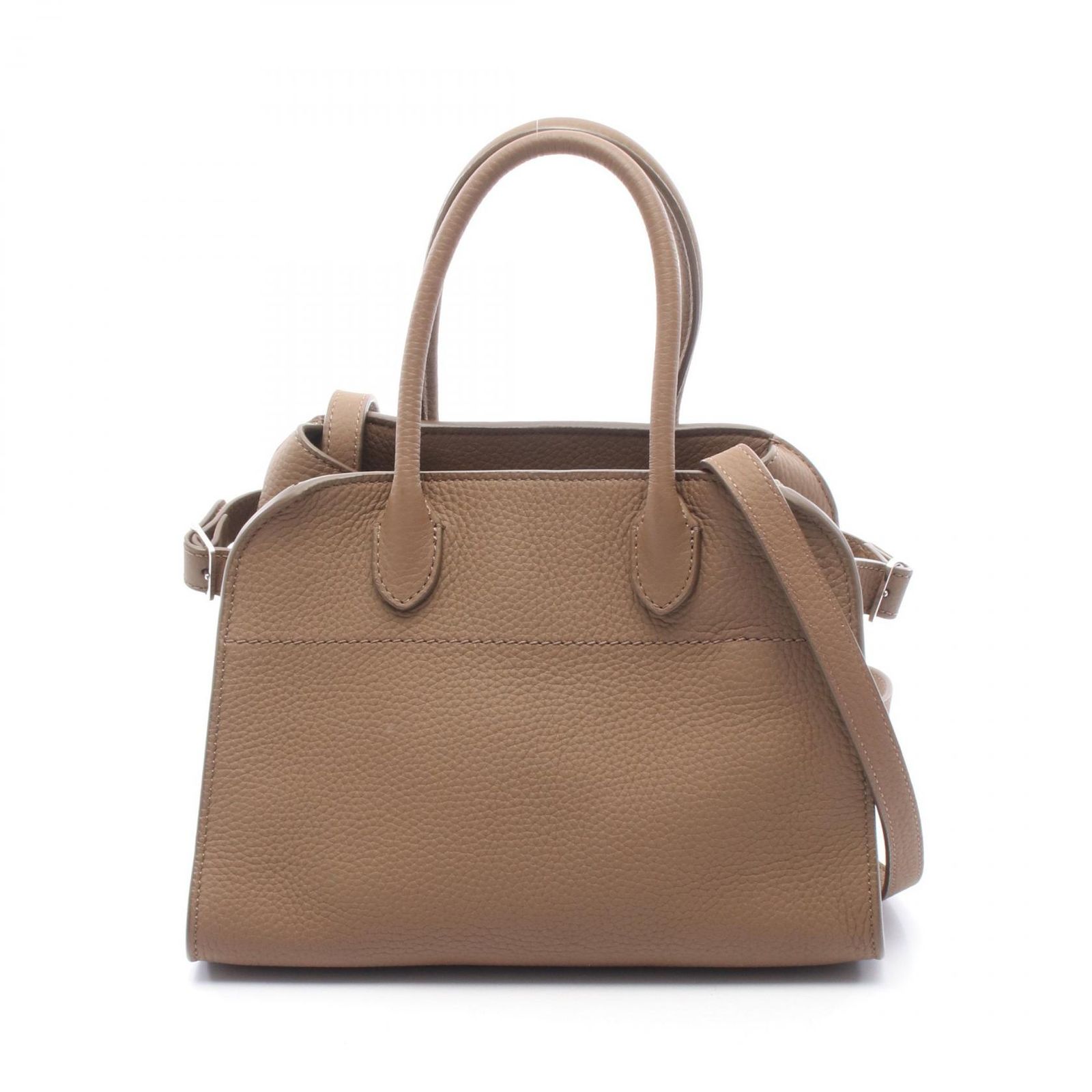 ザ ロウ THE ROW ハンドバッグ SOFT MARGAUX 10 マルゴー 2WAY W1190 ブラウン レザー Soft Margaux 10 レディース Used A