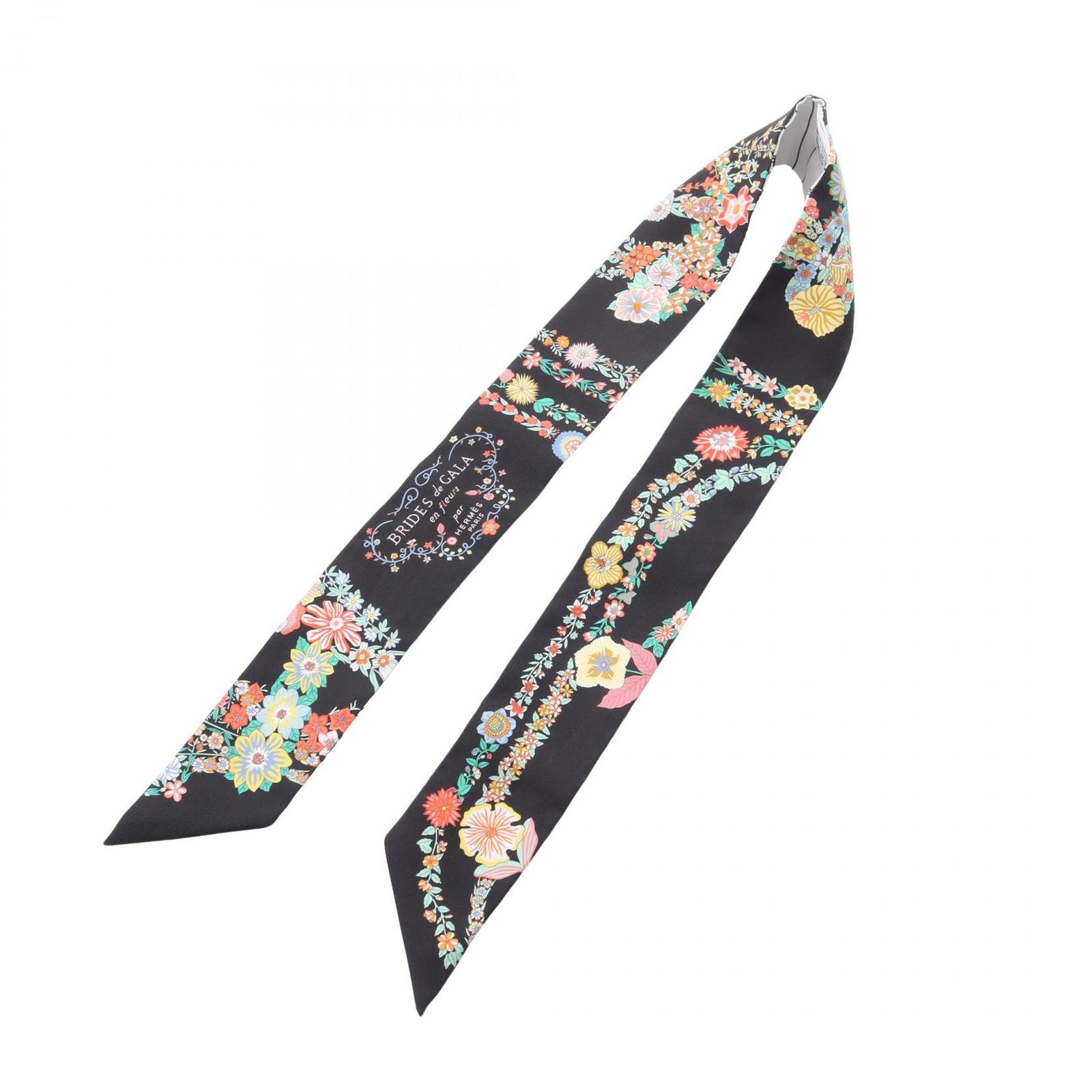エルメス HERMES スカーフ ツイリー BRIDES de GALA en fleurs シルク ツイリー レディース Used A エルメス HERMES スカーフ ツイリー BRIDES de GALA en fleurs シルク ツイリー レディース Used A