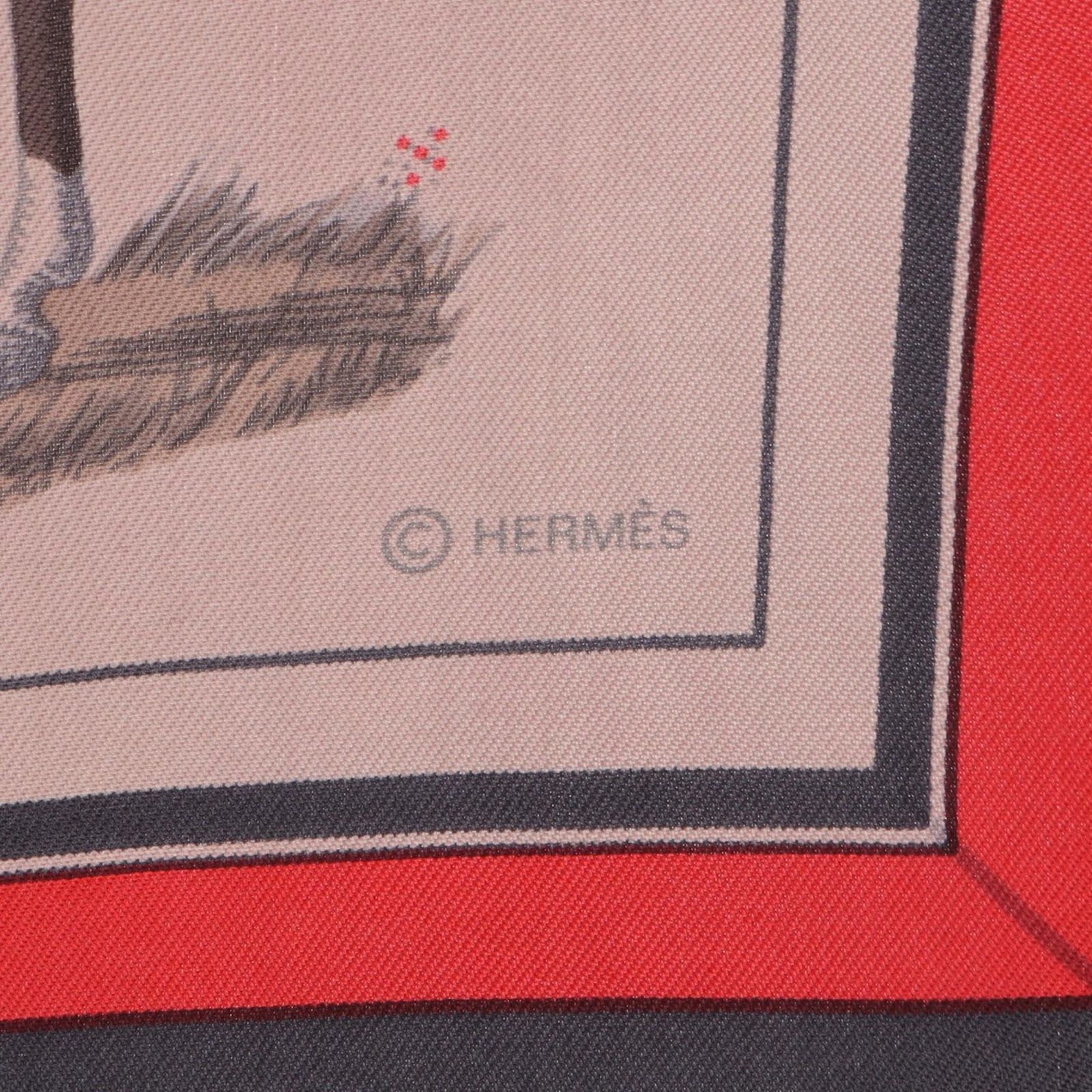 エルメス HERMES スカーフ カレ90 Couvertures et Tenues de Jour シルク カレ90 レディース Used A
