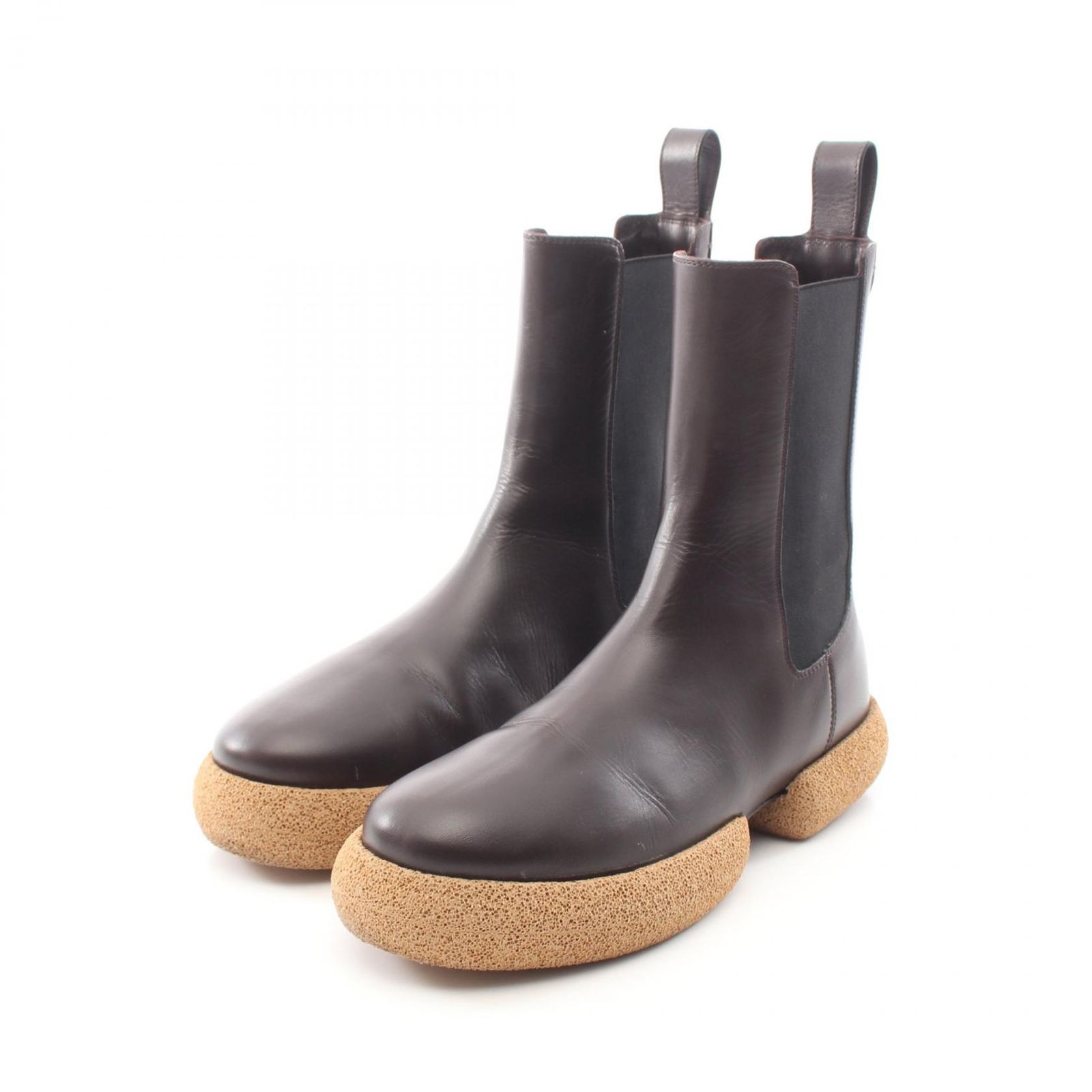 ドリスヴァンノッテン DRIES VAN NOTEN ブーツ チェルシーブーツ ブラウン レザー レザーチェルシーブーツ メンズ 未使用