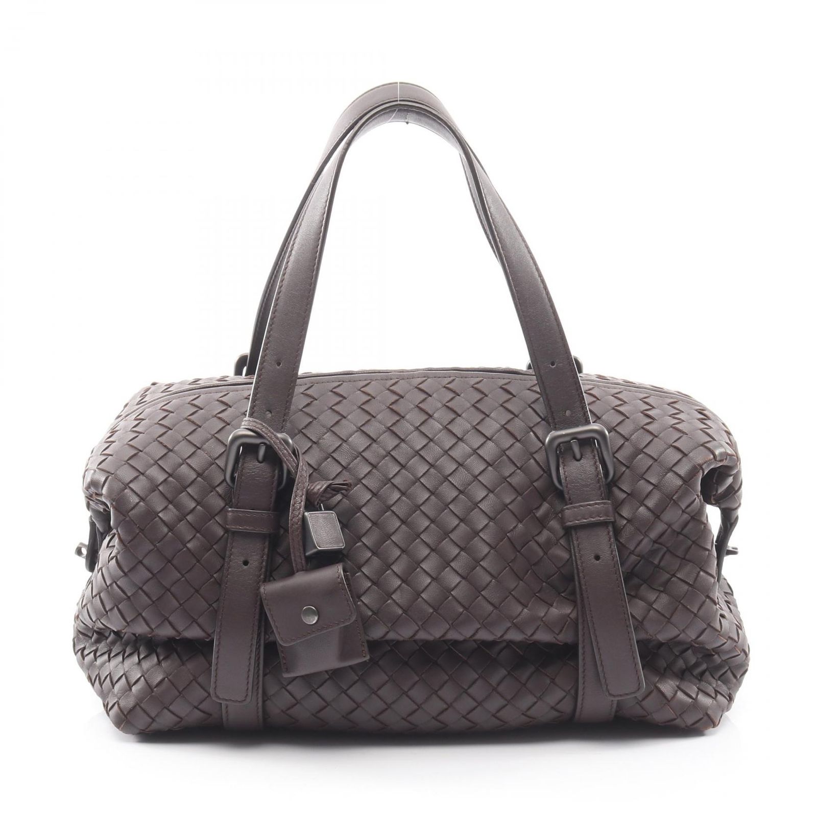 ボッテガヴェネタ BOTTEGA VENETA ハンドバッグ イントレチャート モンテーニュ 272801 V0016 ダークブラウン レザー イントレチャート ボストンバッグ レディース