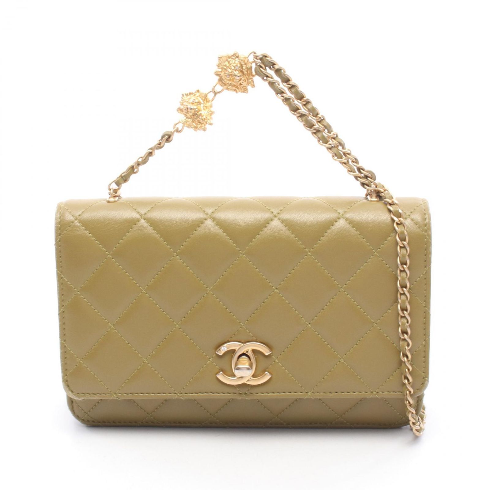 シャネル CHANEL ショルダーバッグ マトラッセ 2WAY イエローブラウン