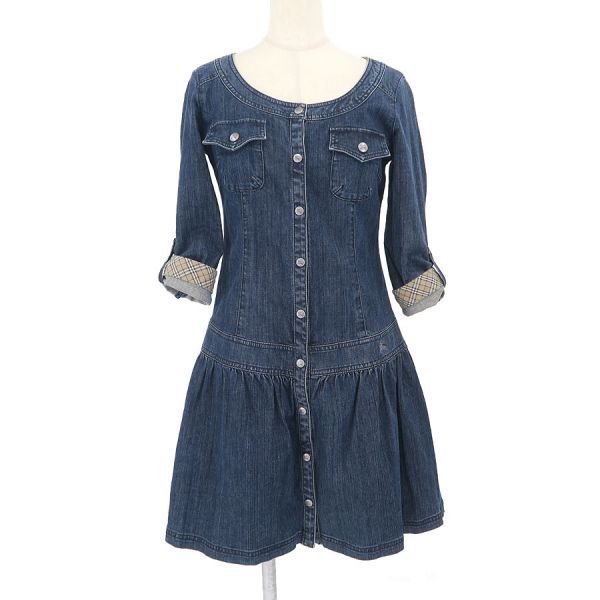 バーバリーブルーレーベル デニムワンピース 【Bランク】【中古】