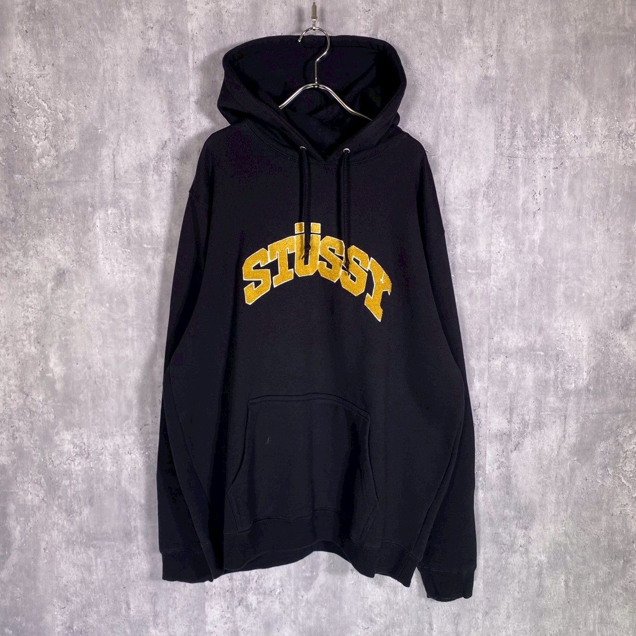 STUSSY』ステューシー (XL) フロントロゴ プルオーバーパーカー 