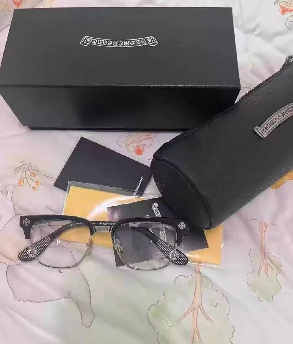 CHROME HEARTS クロムハーツ ボネンノイシュー2 ブラック シルバー メガネ