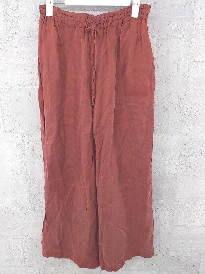 ◇ URBAN RESEARCH アーバンリサーチ ウエストゴム シワ加工 パンツ FREE レッド系 * 【1002799304108】