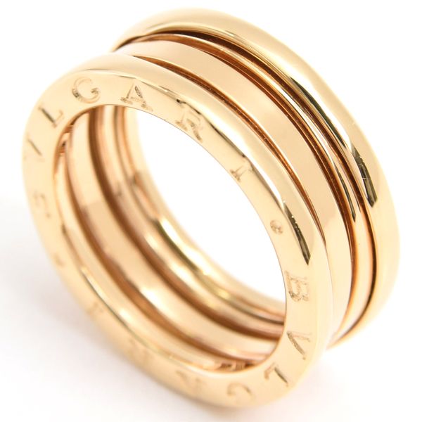 ブルガリ 指輪 レディース ビー ゼロワン B-ZERO1 リング 56号 イエローゴールド BVLGARI 750YG 中古