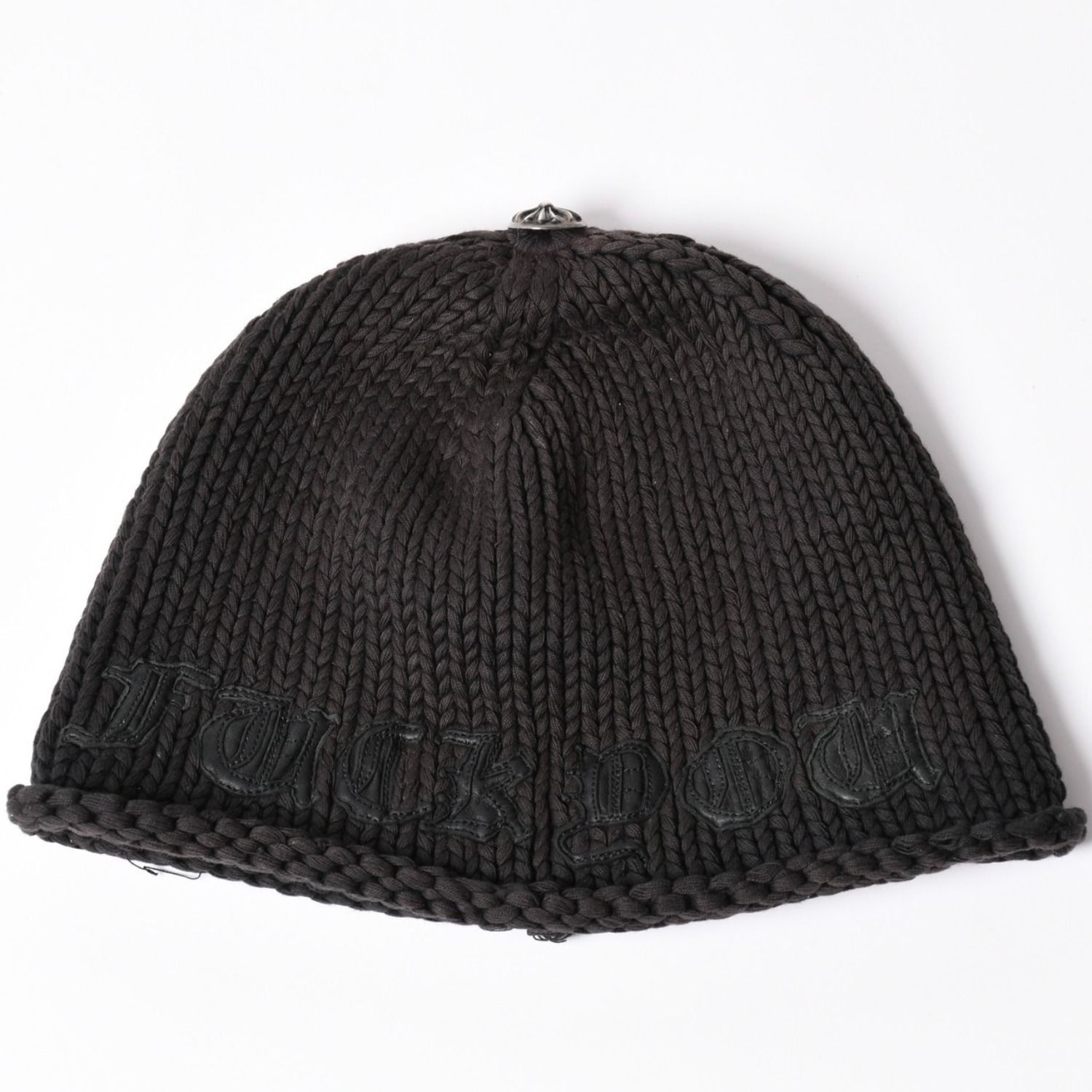 CHROME HEARTS クロムハーツ FUCK YOU ビーニー ニットキャップ クロス