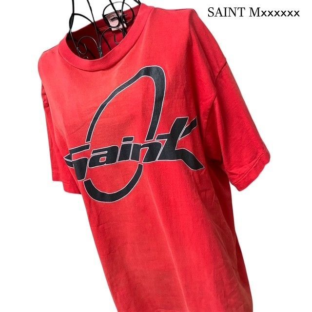 セントマイケル SAINT Mxxxxxx 22SS SAINT ロゴ Tシャツ レッド L