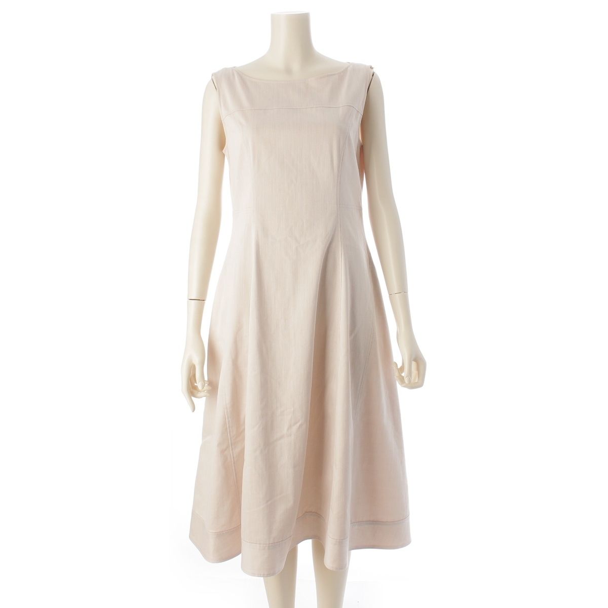 フォクシー ニューヨーク コットン Daphine ノースリーブ ワンピース 44225 アイボリー 40【中古】