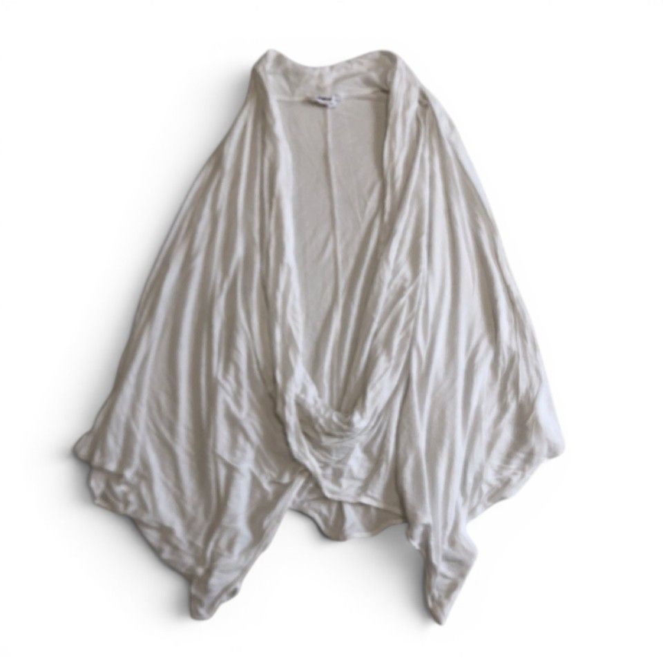 希少　レア　00s　HELMUT LANG ヘルムートラング　ユニセックス　リンクセオリー期　変形TEE　ドルマン　Tシャツ　カシュクール　ホワイト　サイズS　コットン