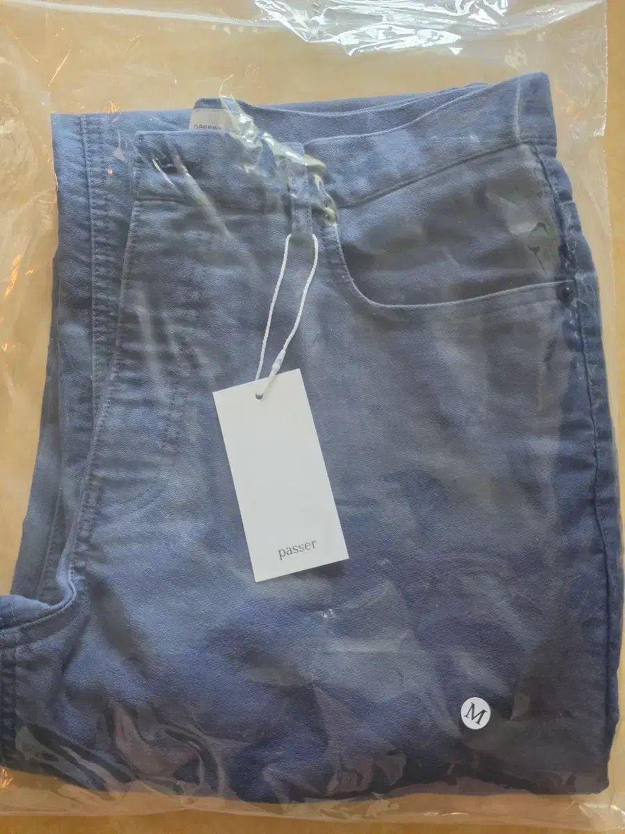 M パセー passer モールスキン パンツ fade blue