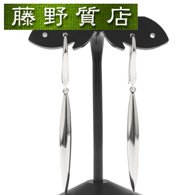 (新品仕上げ済）ティファニー TIFFANY フェザー ピアス K18 WG ホワイト ゴールド ハイ ブランド 品 中古 両耳 ホワイト ゴールドピアス レディース ジュエリー ブランドジュエリー ティファニーアクセサリー 18kピアス 8575