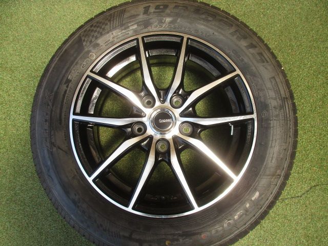 【中古】　送料込み　Gスピード　195/65R15　ラヂアルタイヤ４本SET　70・80ノア・ヴォクシー　RKステップワゴン