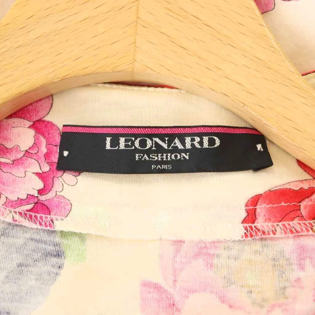 レオナール LEONARD ファッション FASHION カーディガン 半袖 花柄 L