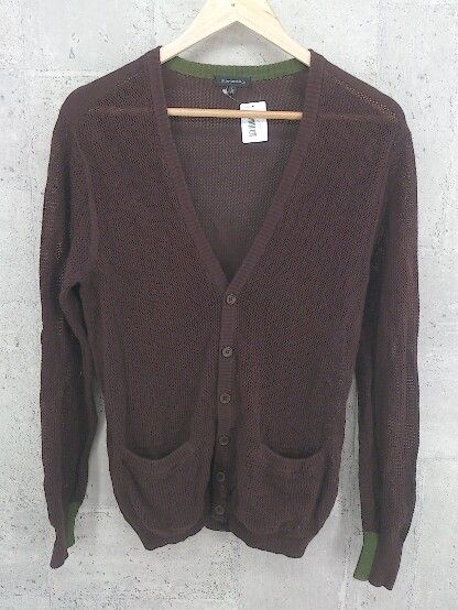 ◇ URBAN RESEARCH アーバンリサーチ 長袖 カーディガン 38 ブラウン カーキ * 【1002799932615】