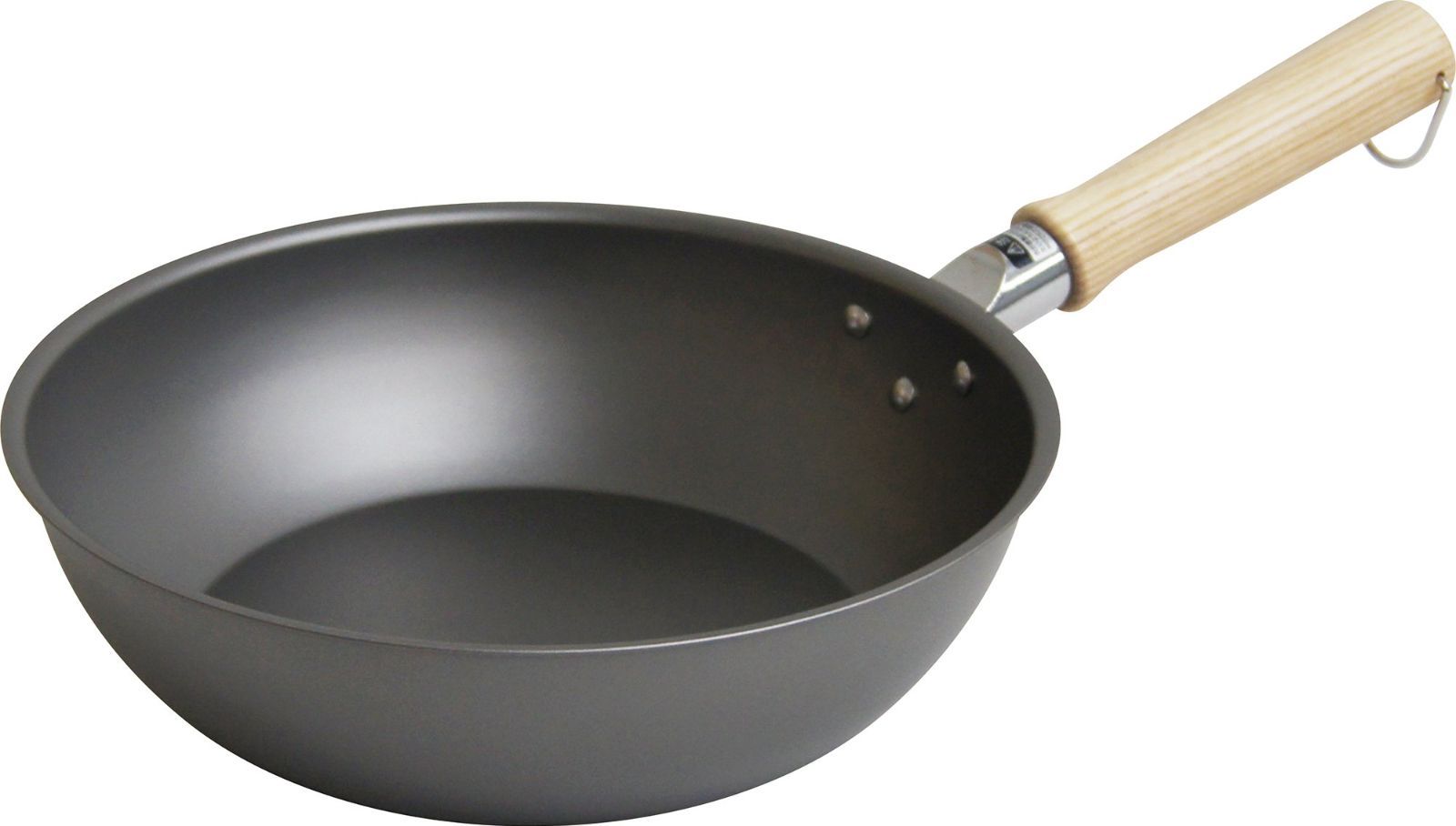 鉄なのに軽量 面倒な使い始めの空焼き・油ならし不要 24cm ガス・IH対応 窒