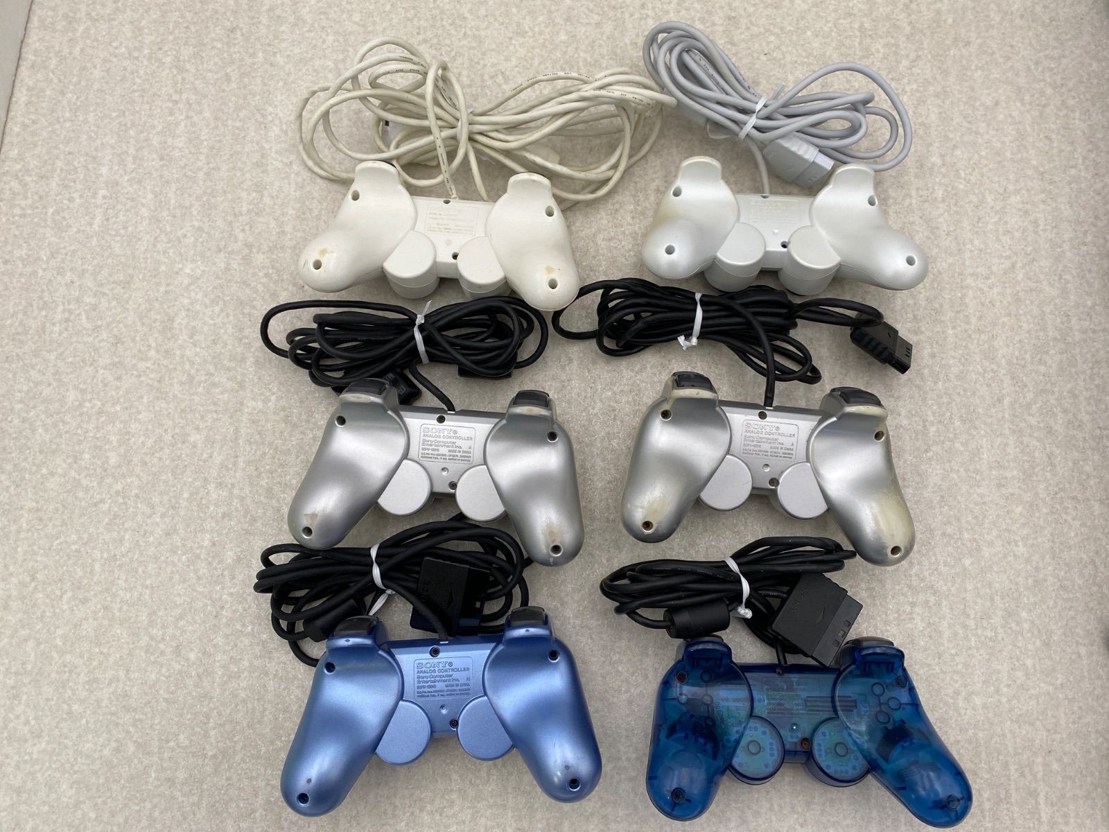 SONY プレイステーション2　DualShock 2　コントローラー　ジャンク　まとめ売り　３０点