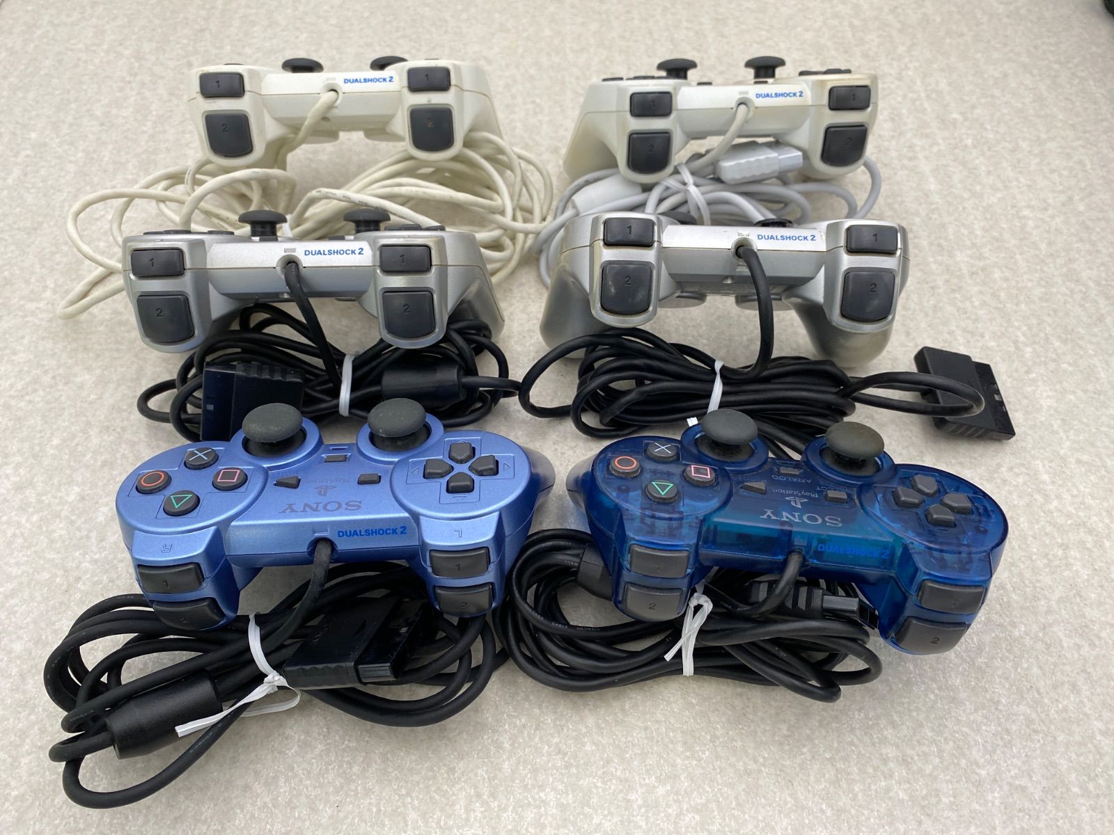 SONY プレイステーション2　DualShock 2　コントローラー　ジャンク　まとめ売り　３０点