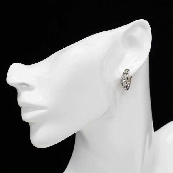 Pt900 ダイヤモンド ピアス 0.40ct フープ - メルカリ