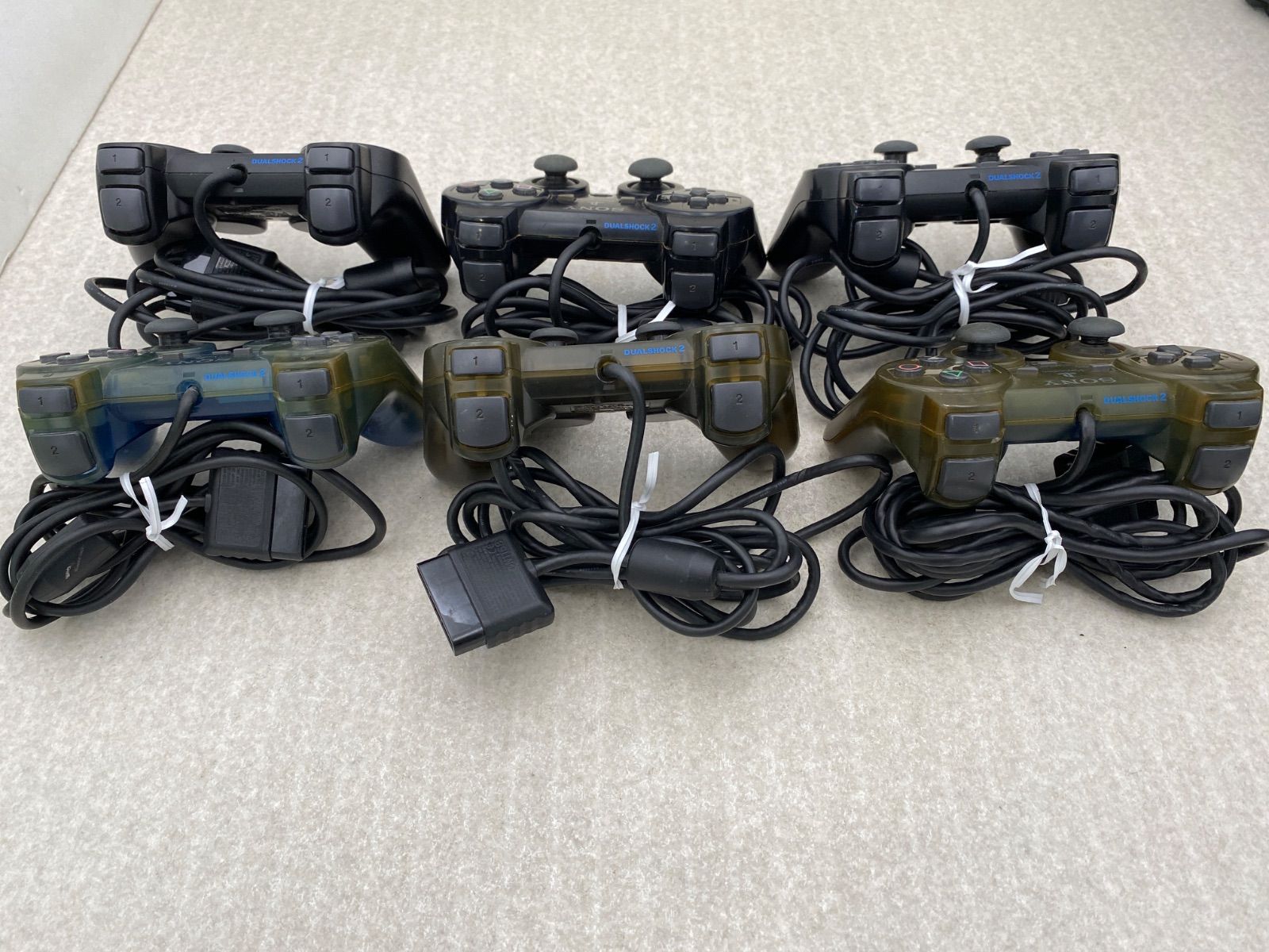 SONY プレイステーション2　DualShock 2　コントローラー　ジャンク　まとめ売り　３０点