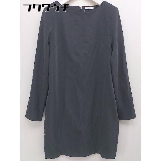◇ FRAY I.D フレイ アイディー 長袖 膝丈 サック ワンピース サイズ1 チャコールグレー レディース 【1107150014280】