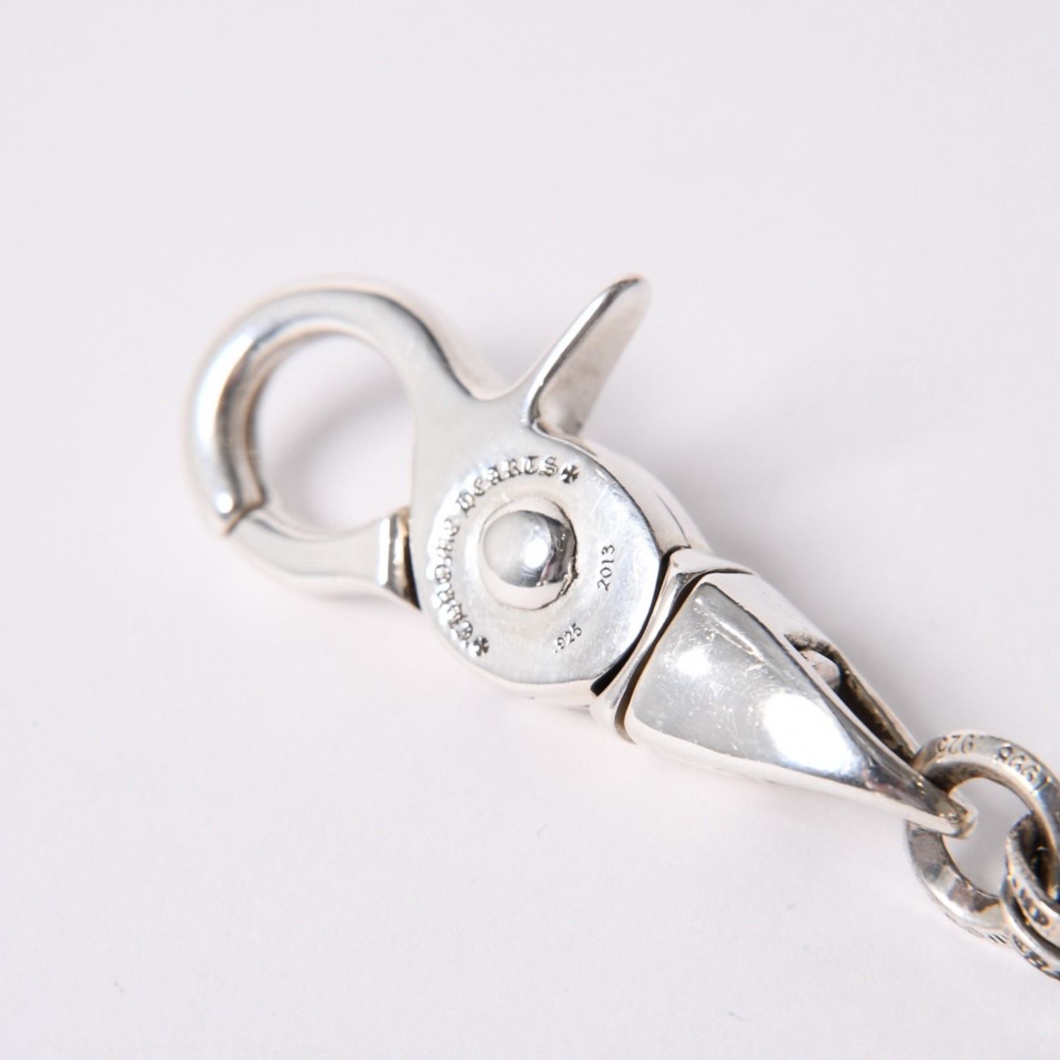 極美品 CHROME HEARTS クロムハーツ DICE DBL KEY CHAIN ダブルダイス