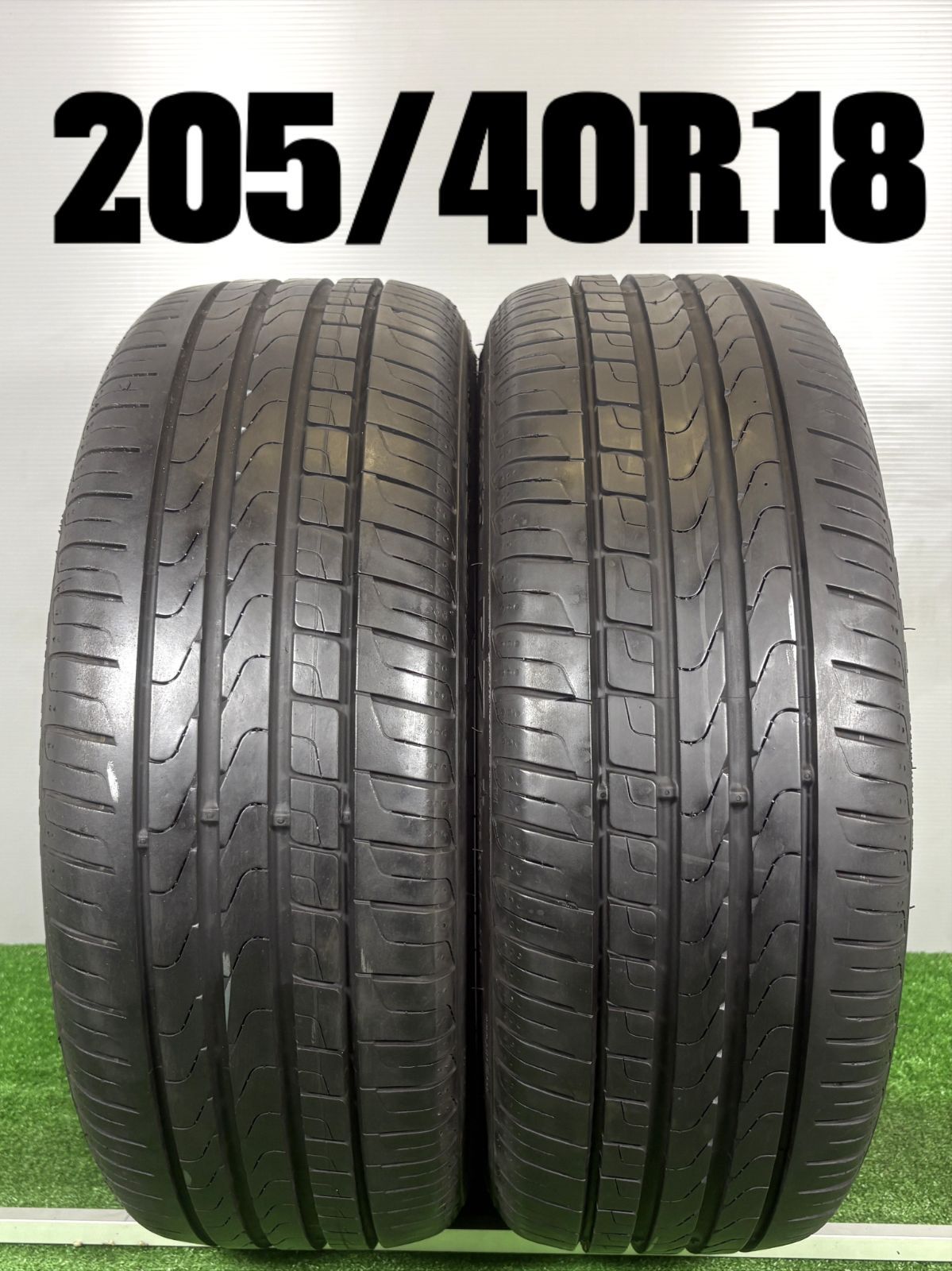 送料無料★205/40R18 ピレリ P7 2020年製 2本 夏 タイヤ ノーマル 中古 TB1239