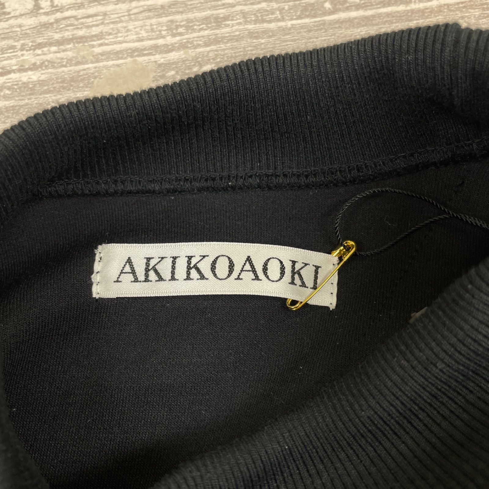 美品 AKIKOAOKI アキコアオキ ジップデザインスウェット トレーナー