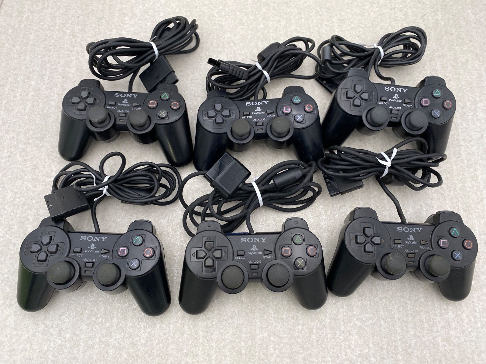 SONY プレイステーション2　DualShock 2　コントローラー　ジャンク　まとめ売り　３０点