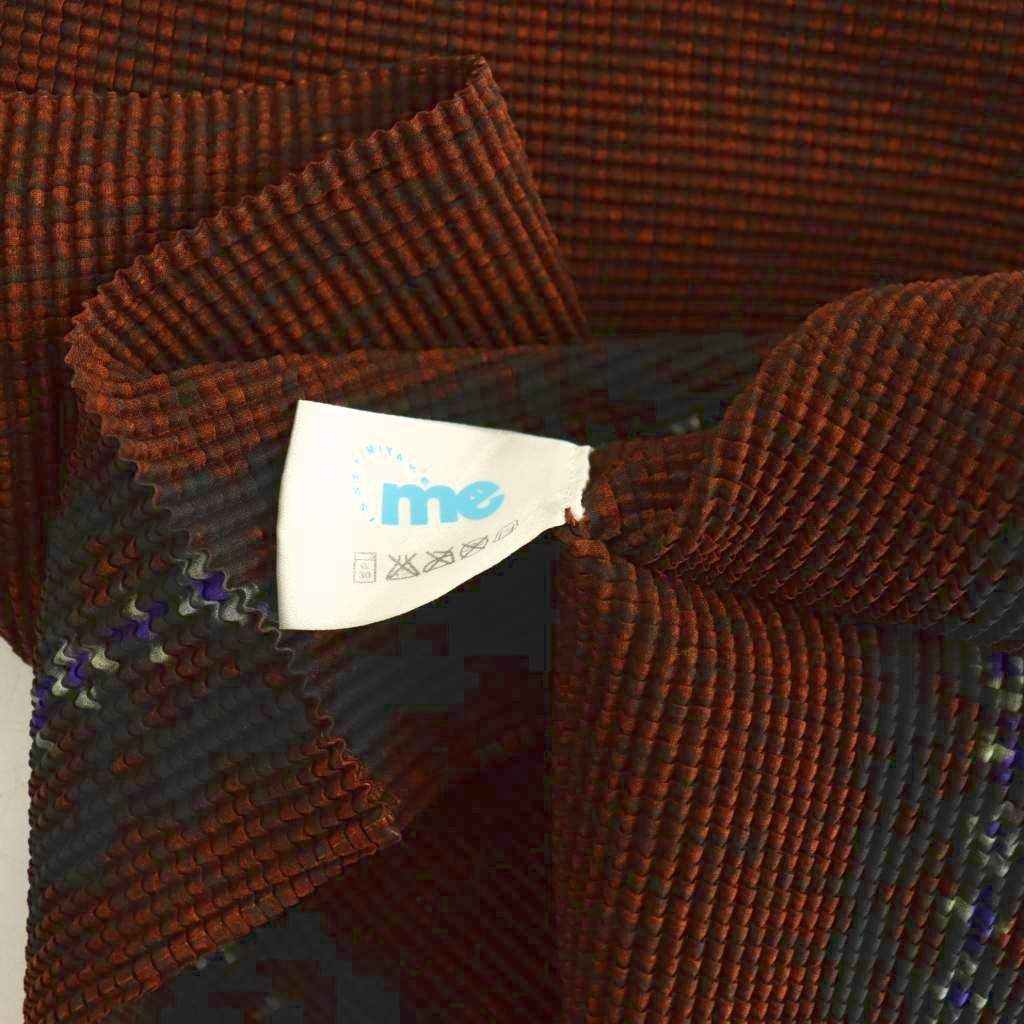 ミーイッセイミヤケ me ISSEY MIYAKE カットソー 長袖 ハイネック 総柄