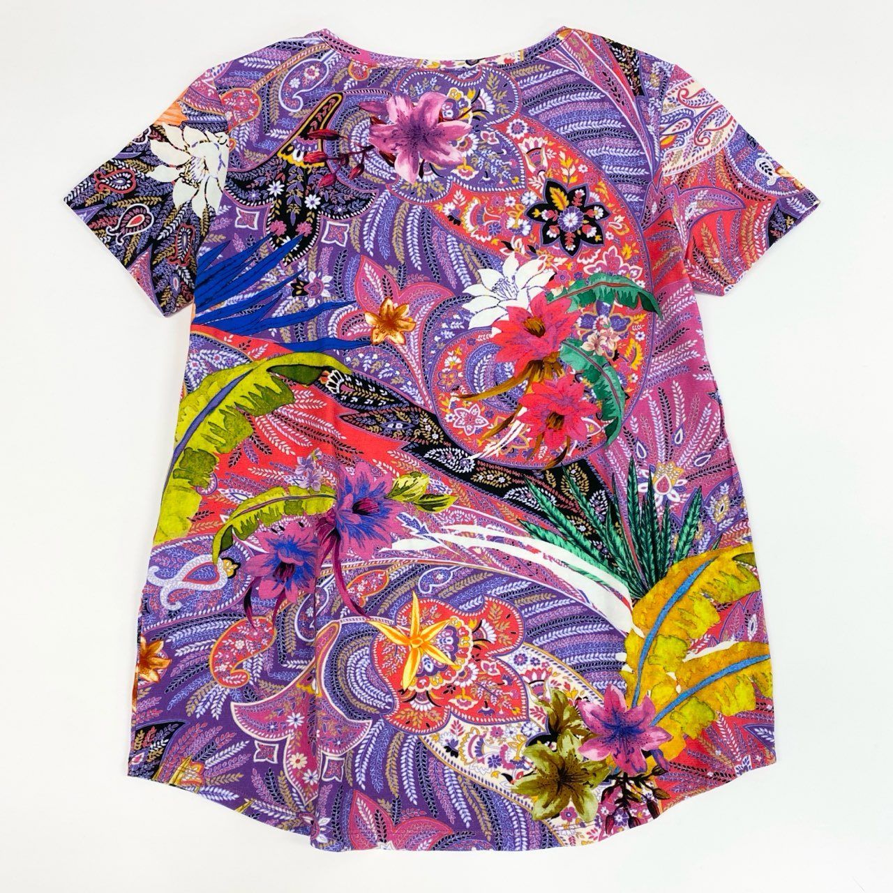 67j6《美品》 ETRO エトロ イタリア製 半袖Tシャツ クルーネック