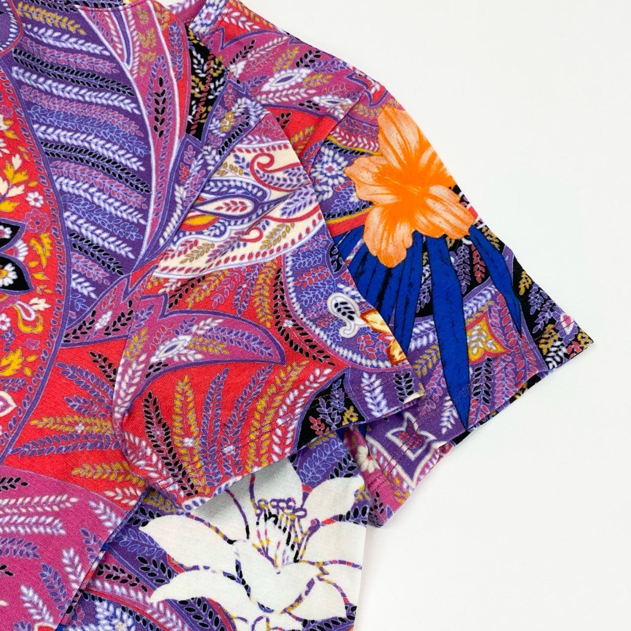 67j6《美品》 ETRO エトロ イタリア製 半袖Tシャツ クルーネック
