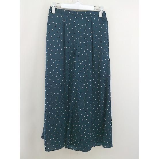 ◇ Simplicite シンプリシテェ ウエストゴム ドット 水玉 ワイドパンツ ネイビー ホワイト レディース 【中古】 【1207010001457】